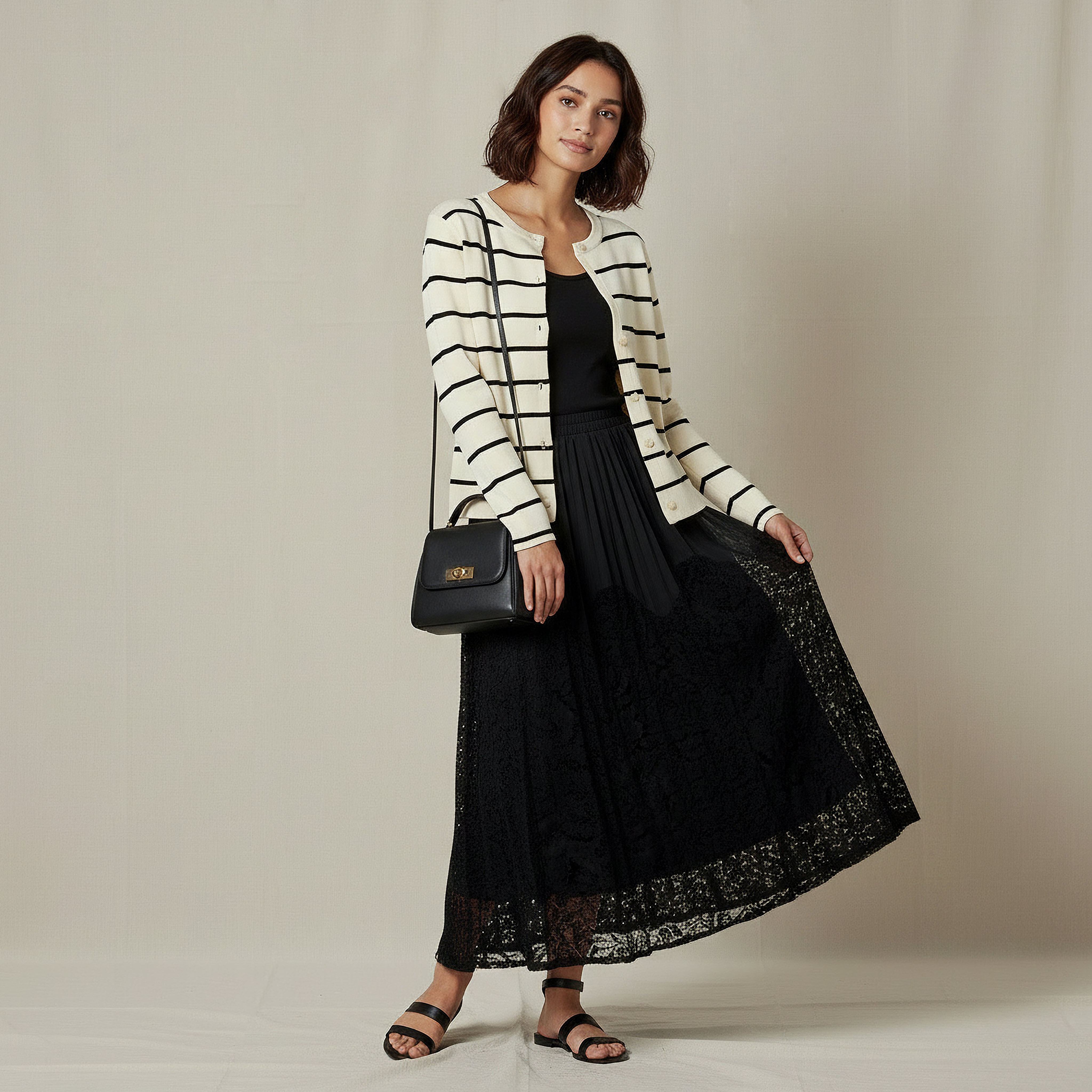 2Xtremz Striped Round Neck Cardigan-women-winterwear-cardigansandjumpers-cardigans-image-2