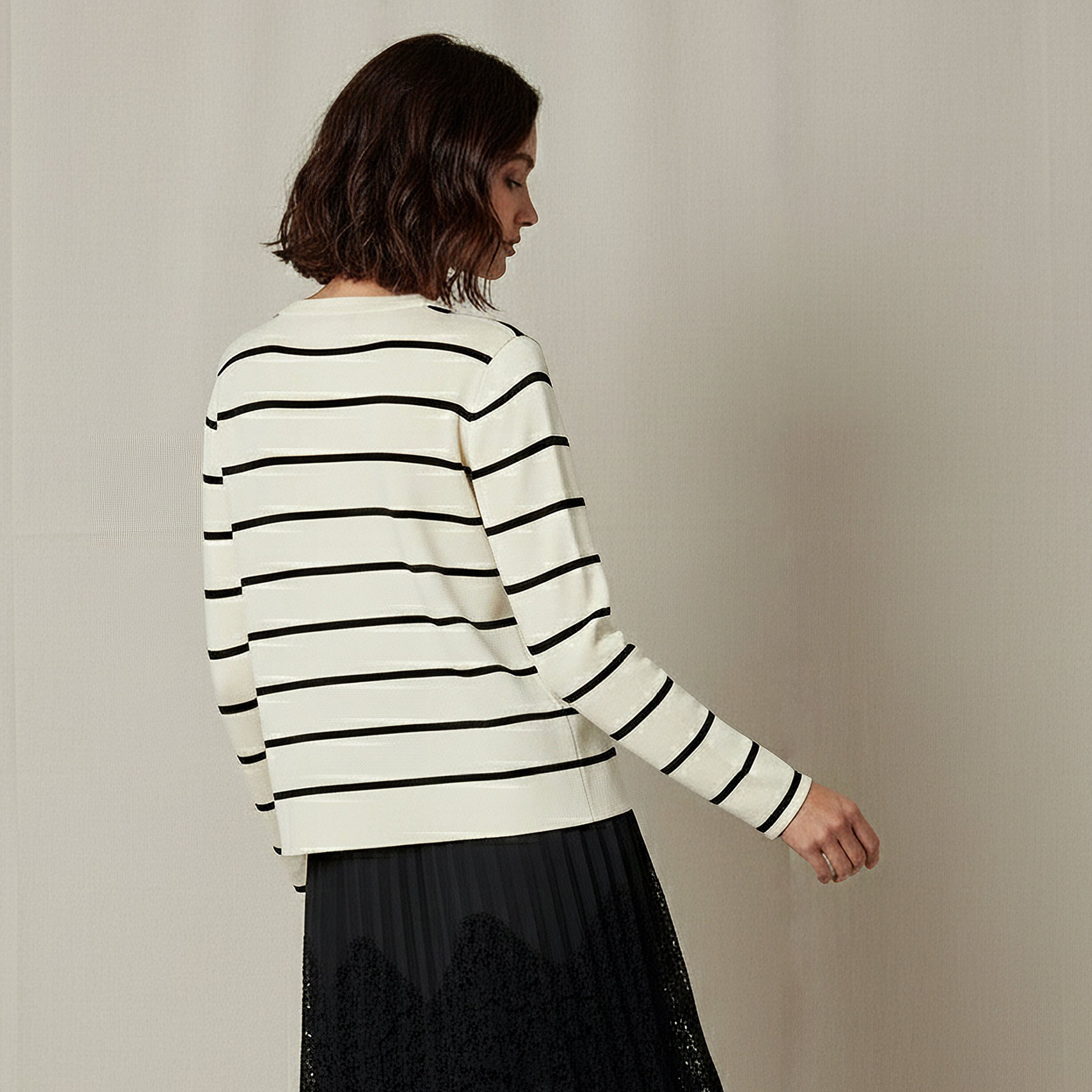 2Xtremz Striped Round Neck Cardigan-women-winterwear-cardigansandjumpers-cardigans-image-3