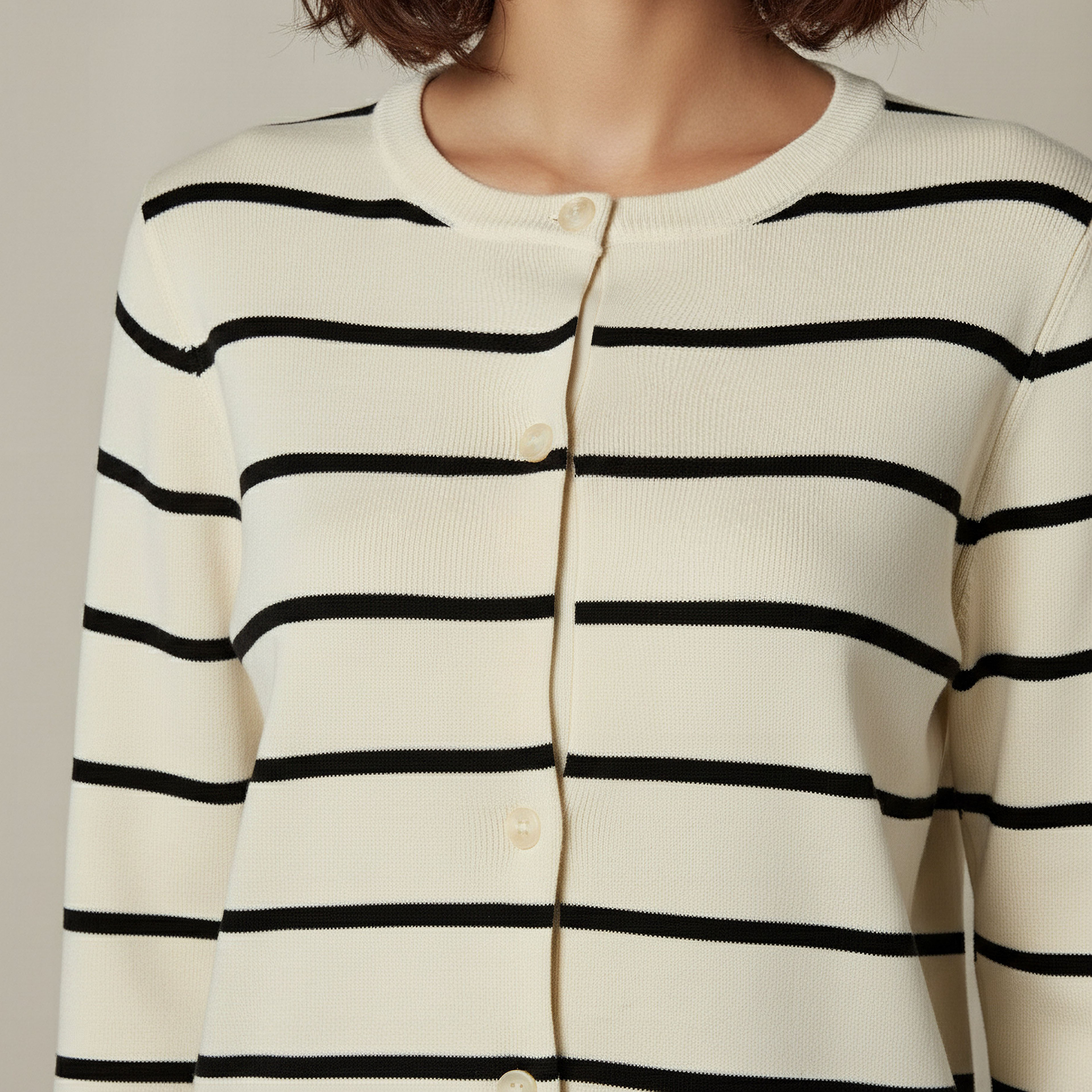 2Xtremz Striped Round Neck Cardigan-women-winterwear-cardigansandjumpers-cardigans-image-4