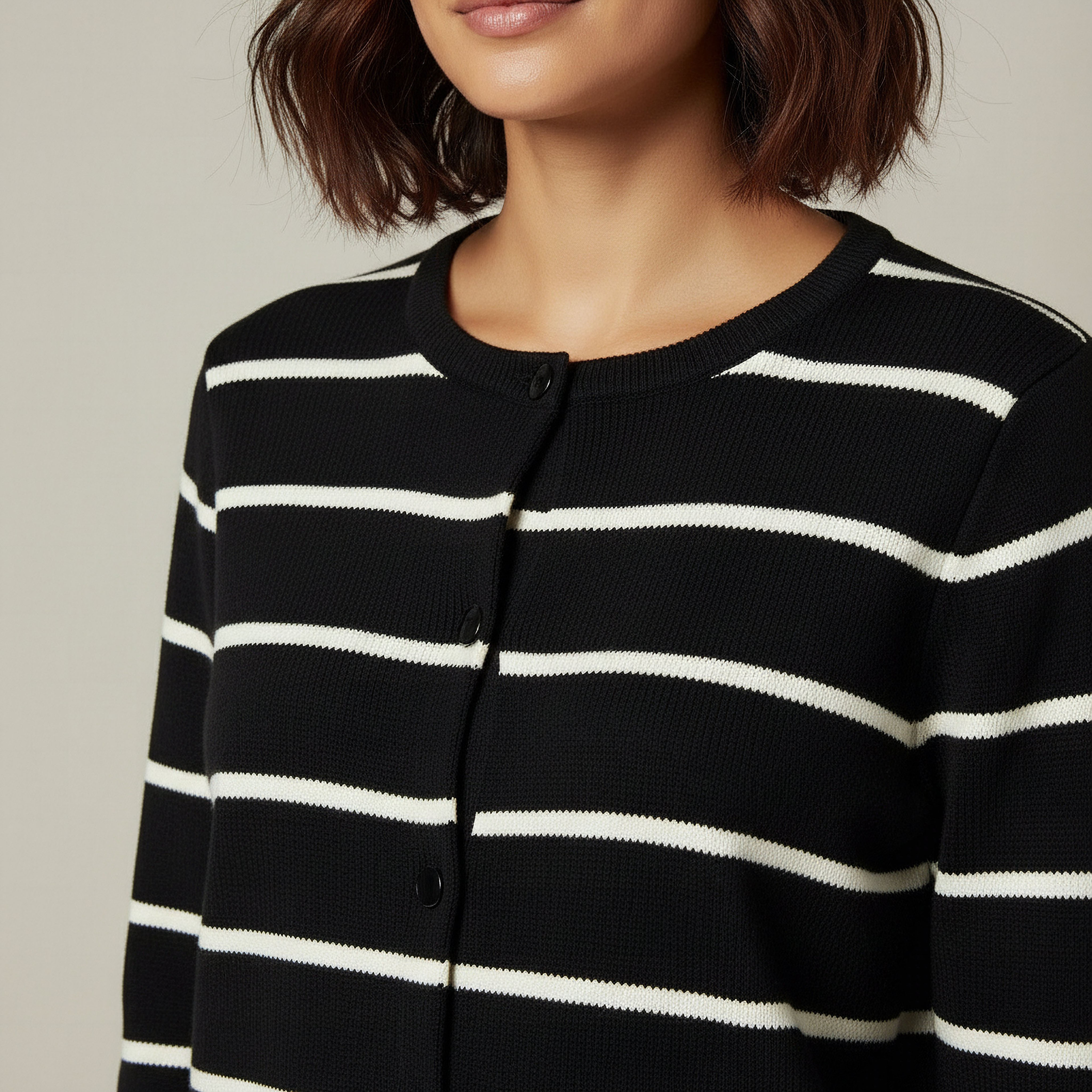 2Xtremz Striped Round Neck Cardigan-women-winterwear-cardigansandjumpers-cardigans-image-3
