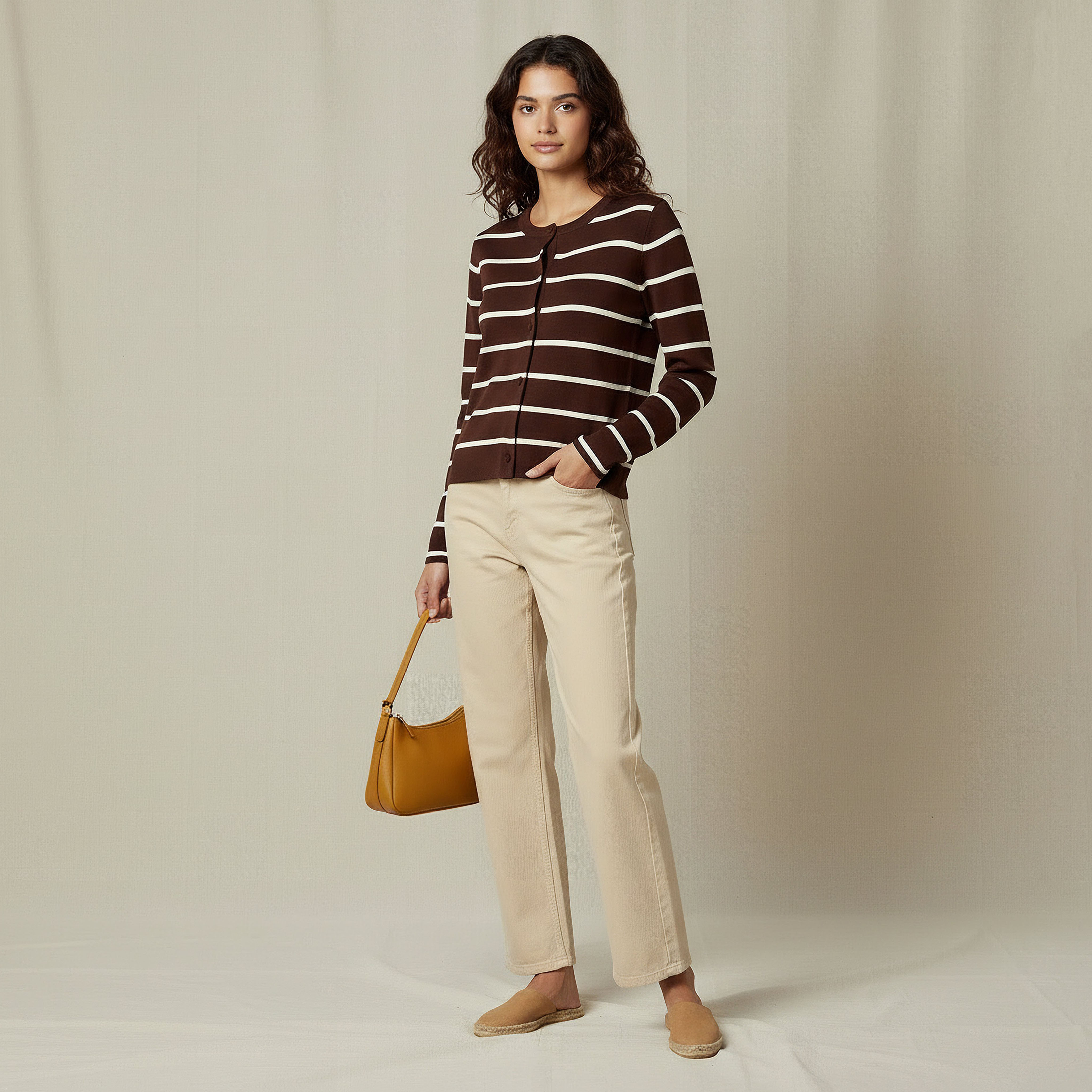 2Xtremz Striped Round Neck Cardigan-women-winterwear-cardigansandjumpers-cardigans-image-2