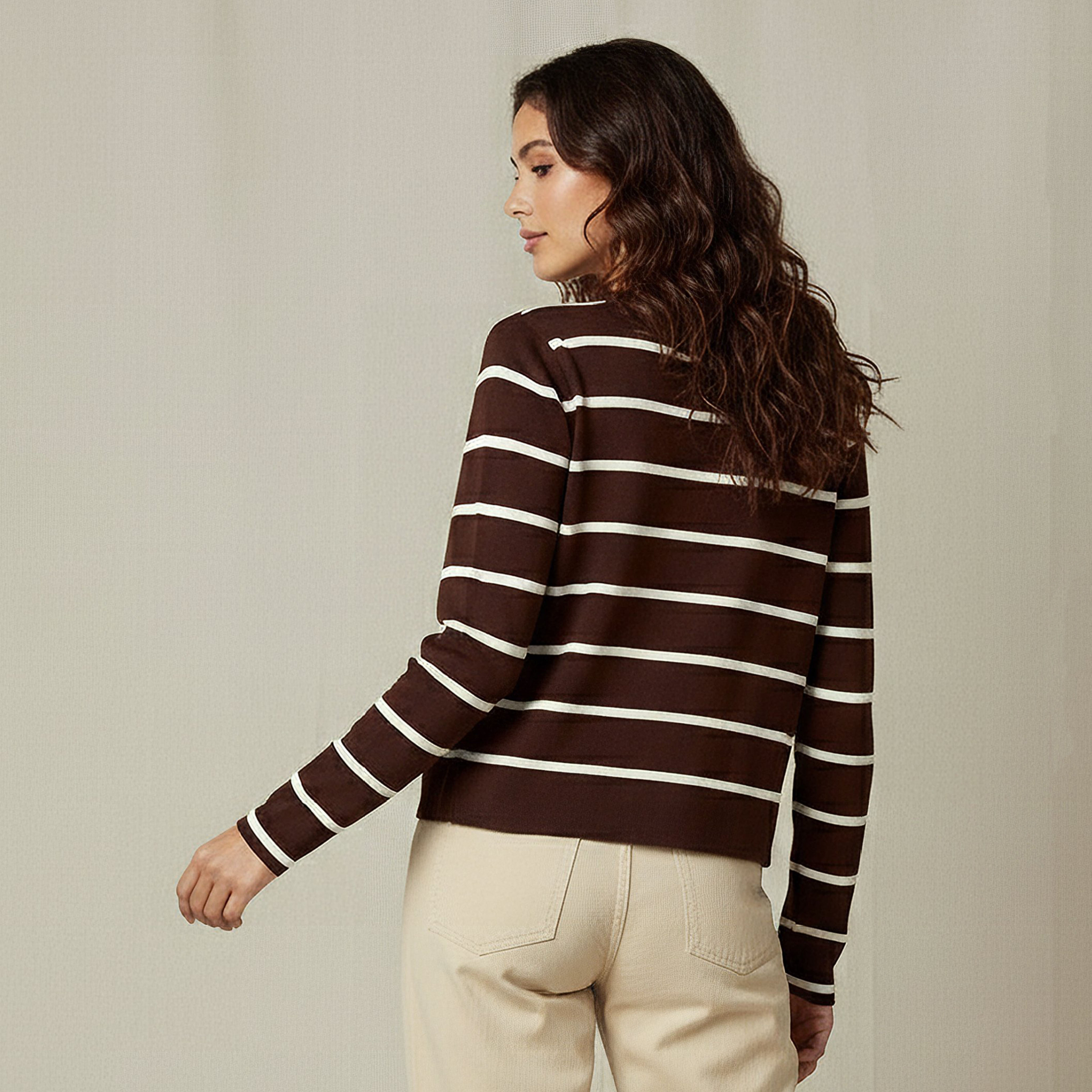 2Xtremz Striped Round Neck Cardigan-women-winterwear-cardigansandjumpers-cardigans-image-3