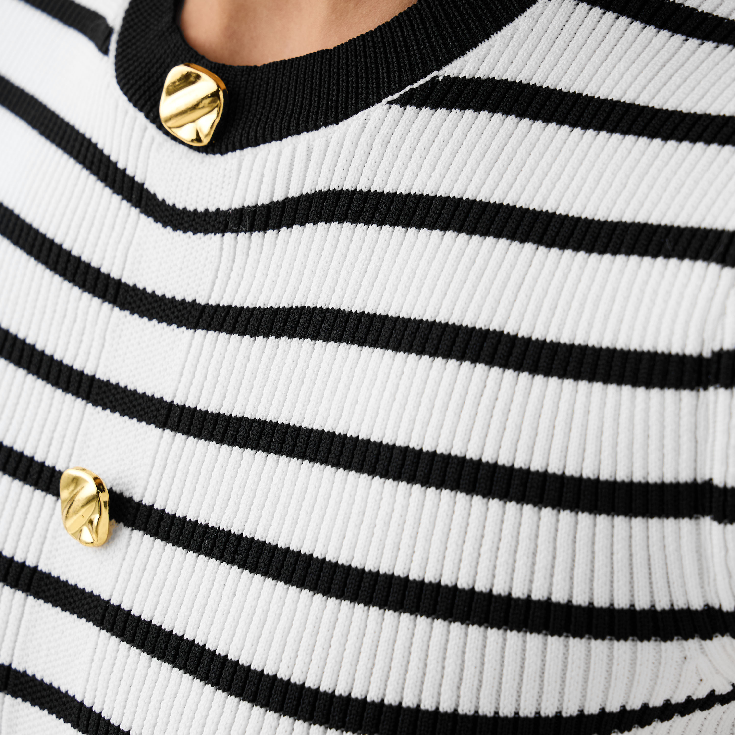 2Xtremz Striped Crew Neck Peplum Top With Belt-women-clothing-shirtsandblouses-blouses-image-4