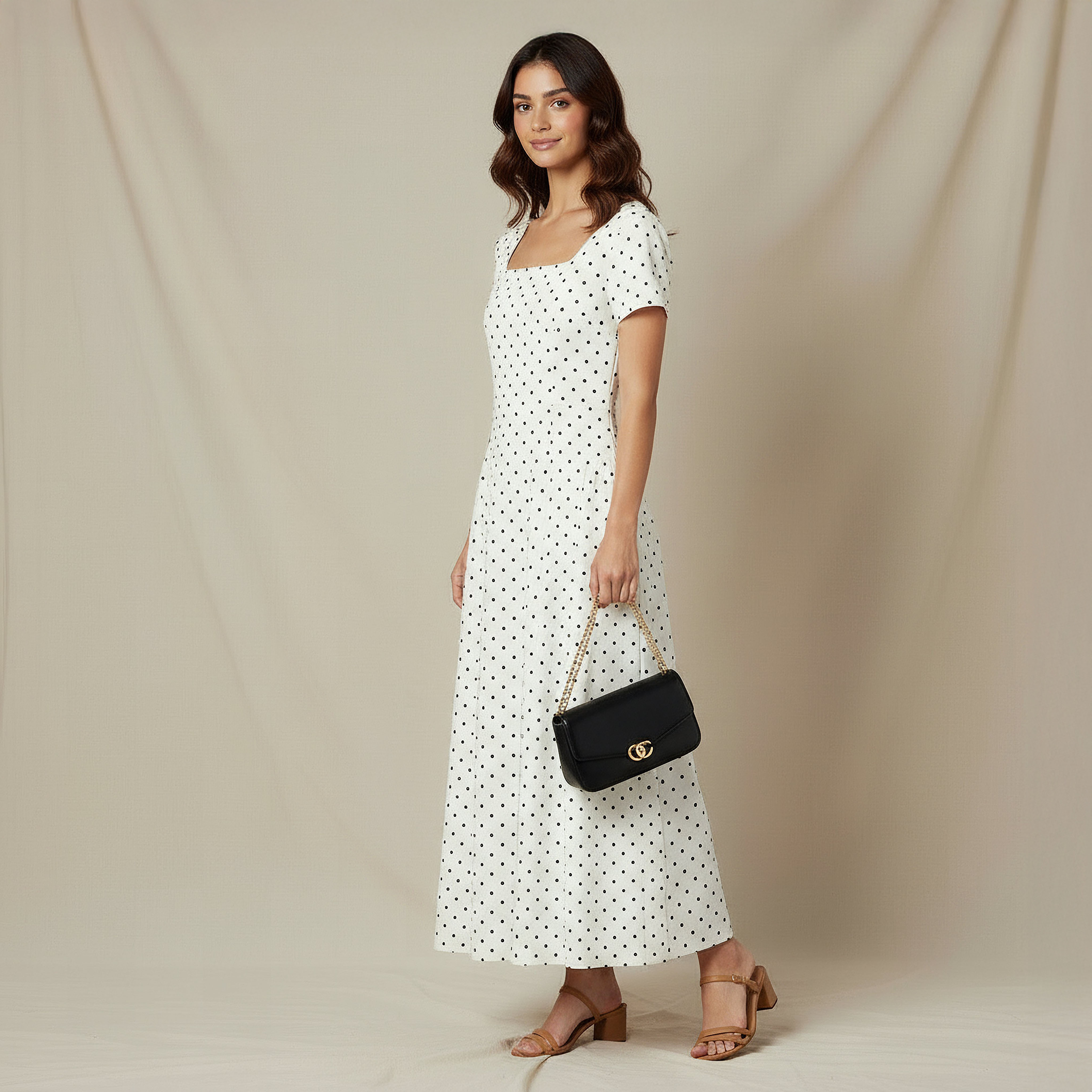 2Xtremz A-line Dress with Polka Dot Print-women-clothing-dresses-image-2