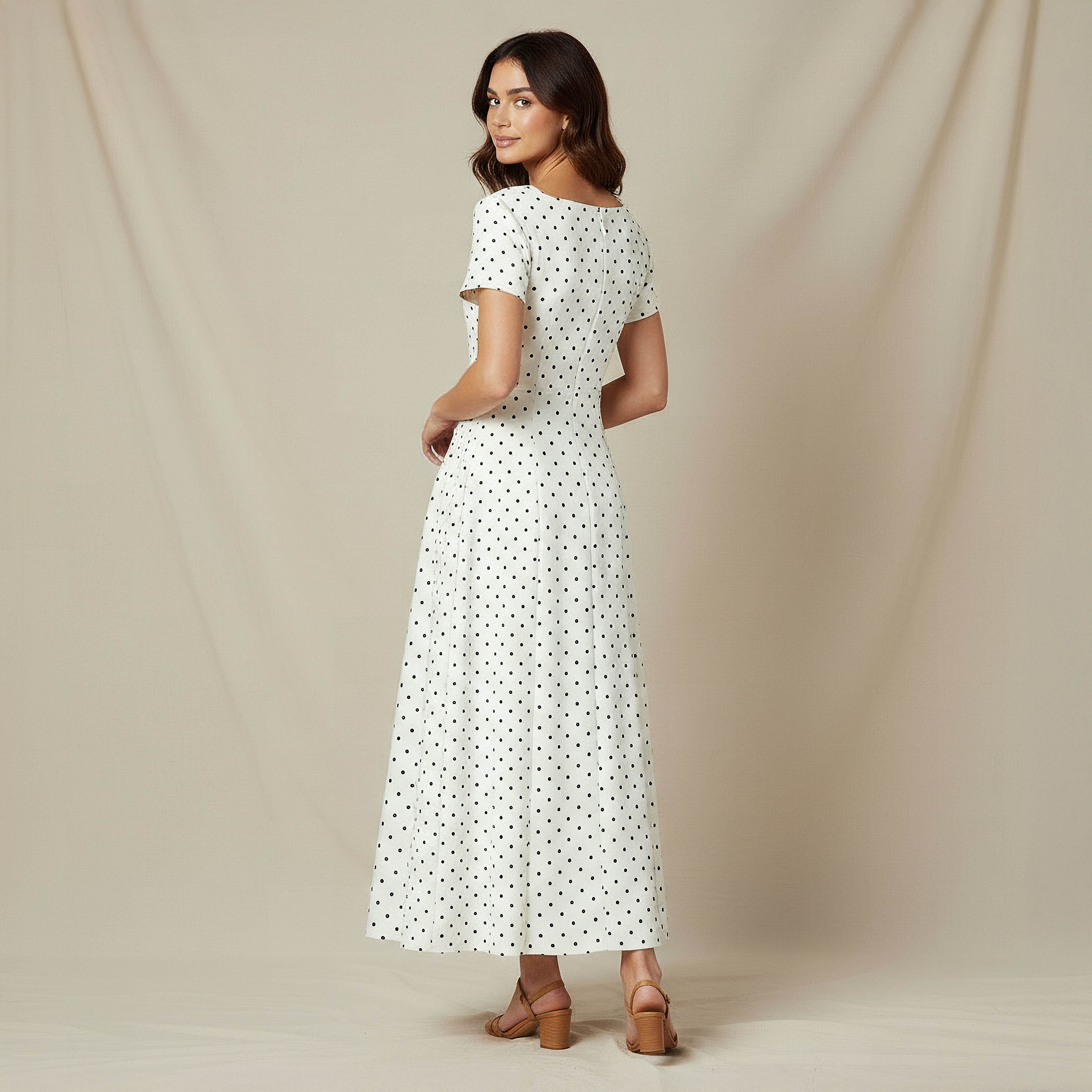 2Xtremz A-line Dress with Polka Dot Print-women-clothing-dresses-image-3