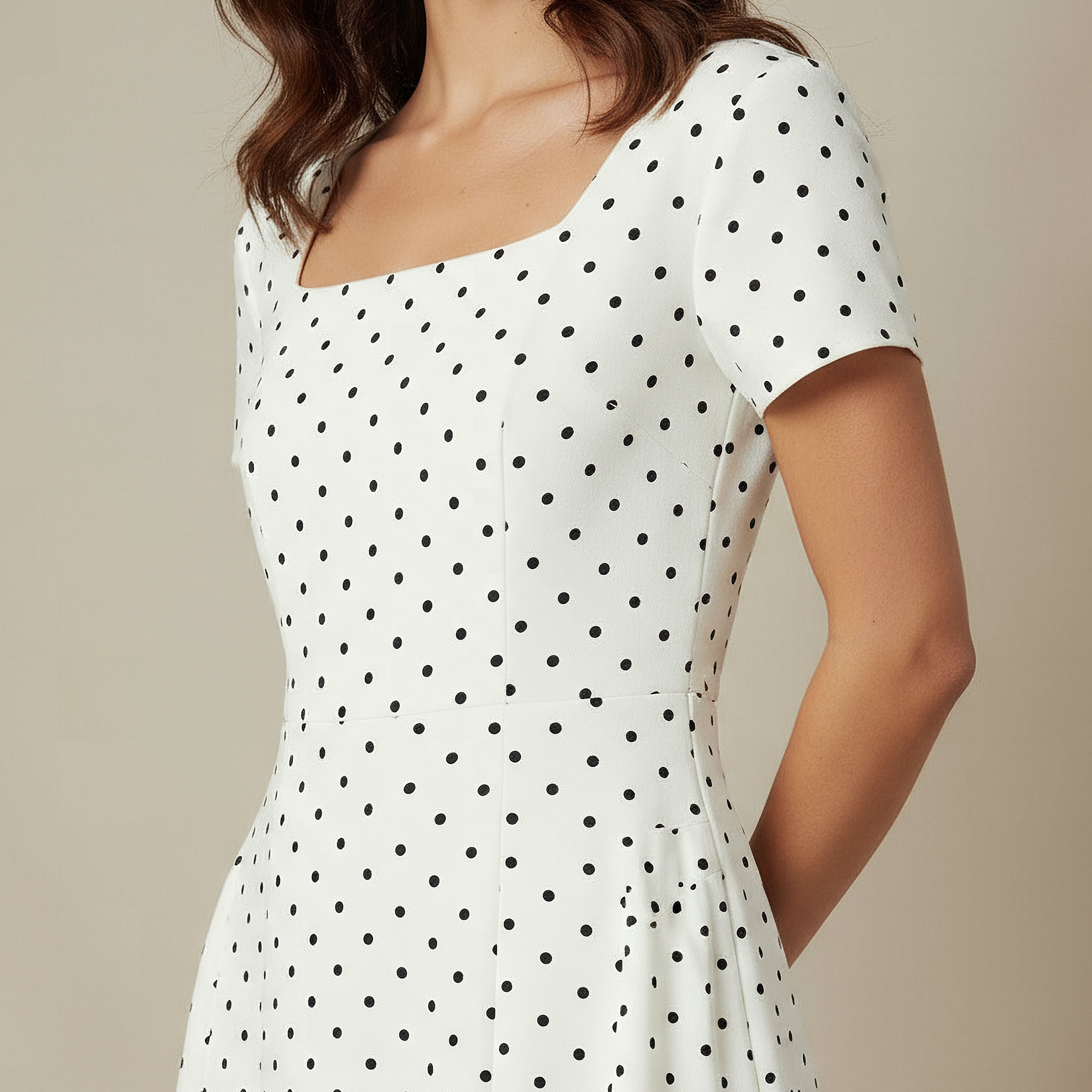 2Xtremz A-line Dress with Polka Dot Print-women-clothing-dresses-image-4