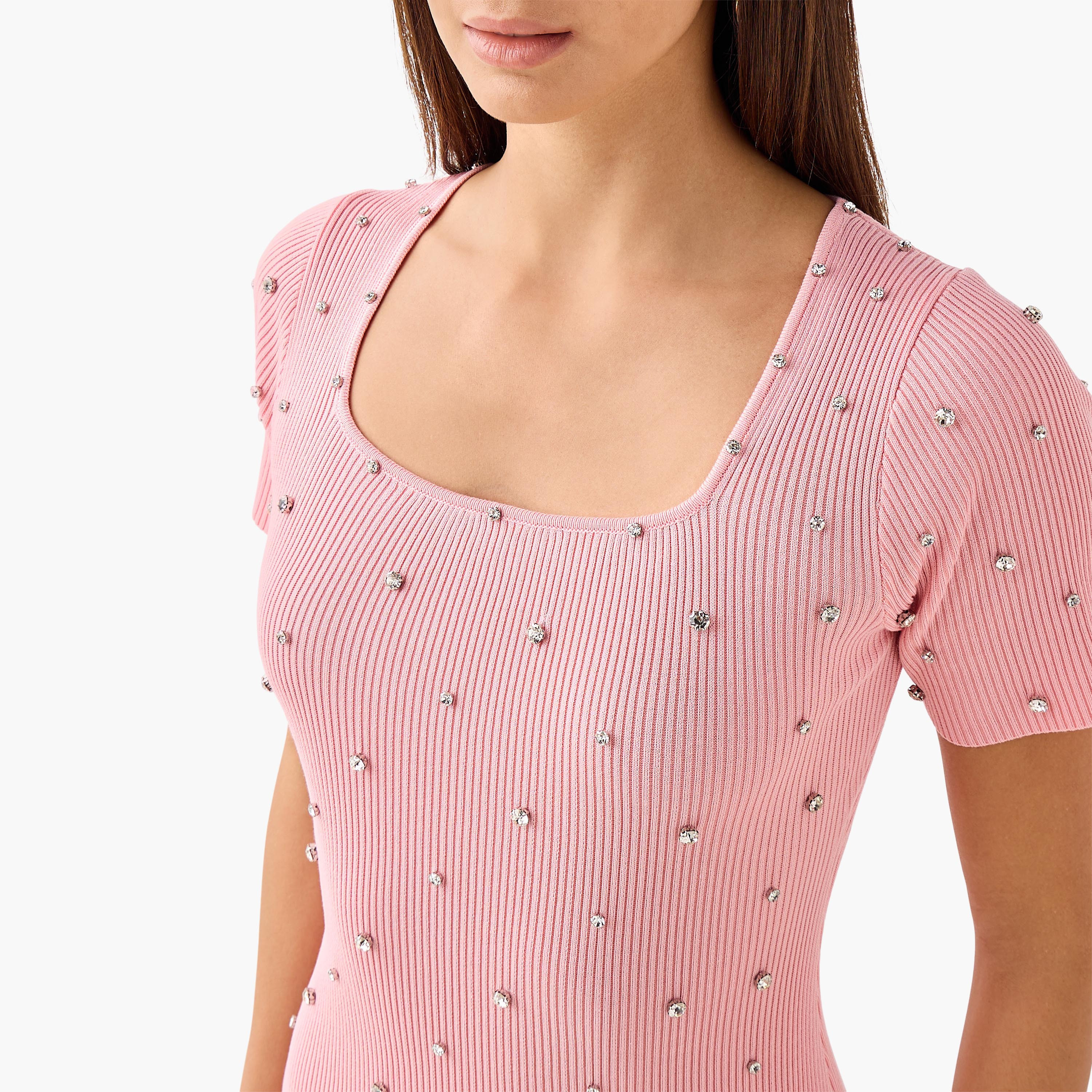 2Xtremz Stone Embellished Midi Knit Dress with Square Neck-women-clothing-dresses-image-6