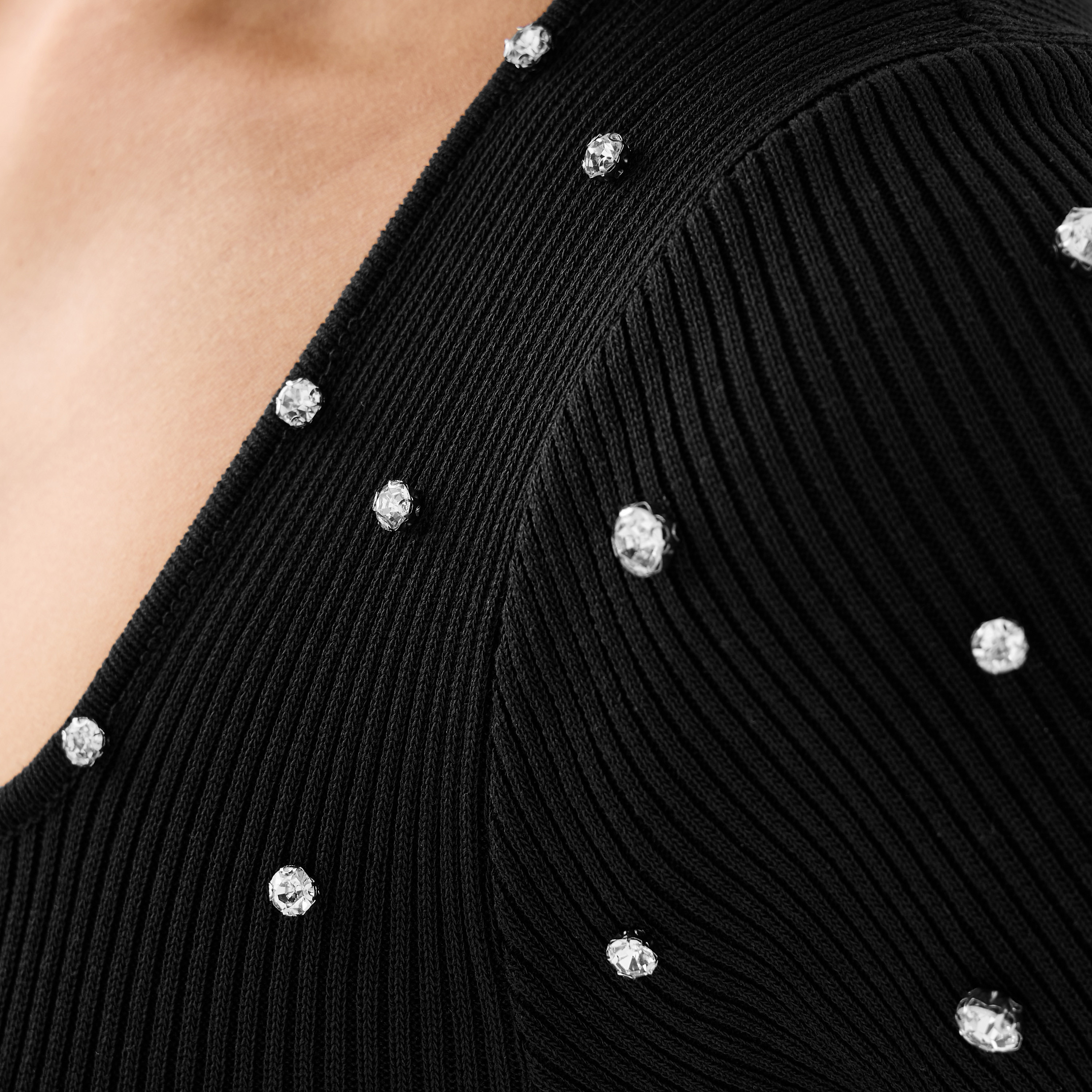 2Xtremz Stone Embellished Midi Knit Dress with Square Neck-women-clothing-dresses-image-5