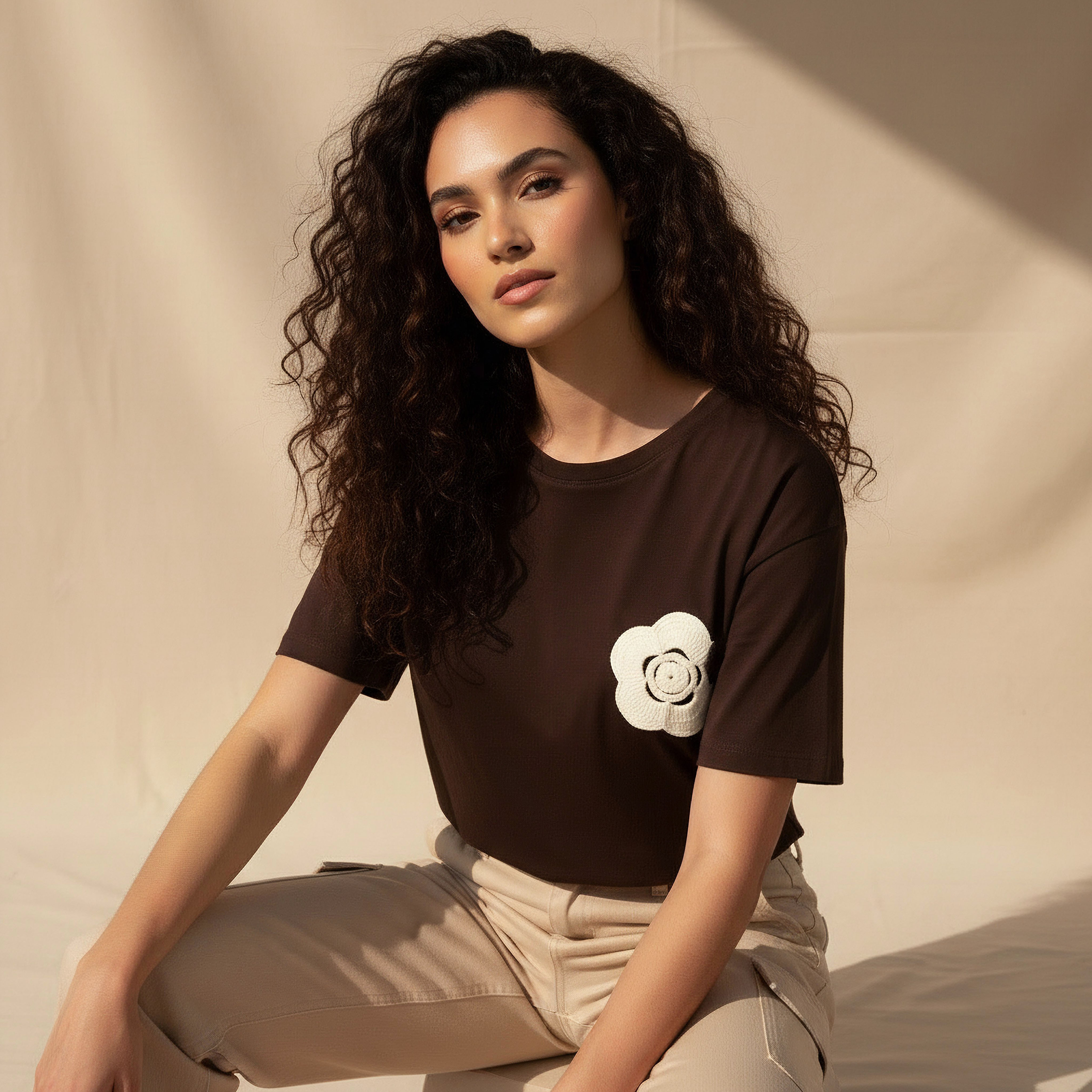 2Xtremz T-shirt with Crochet Applique Detail-women-clothing-tshirts-image-1