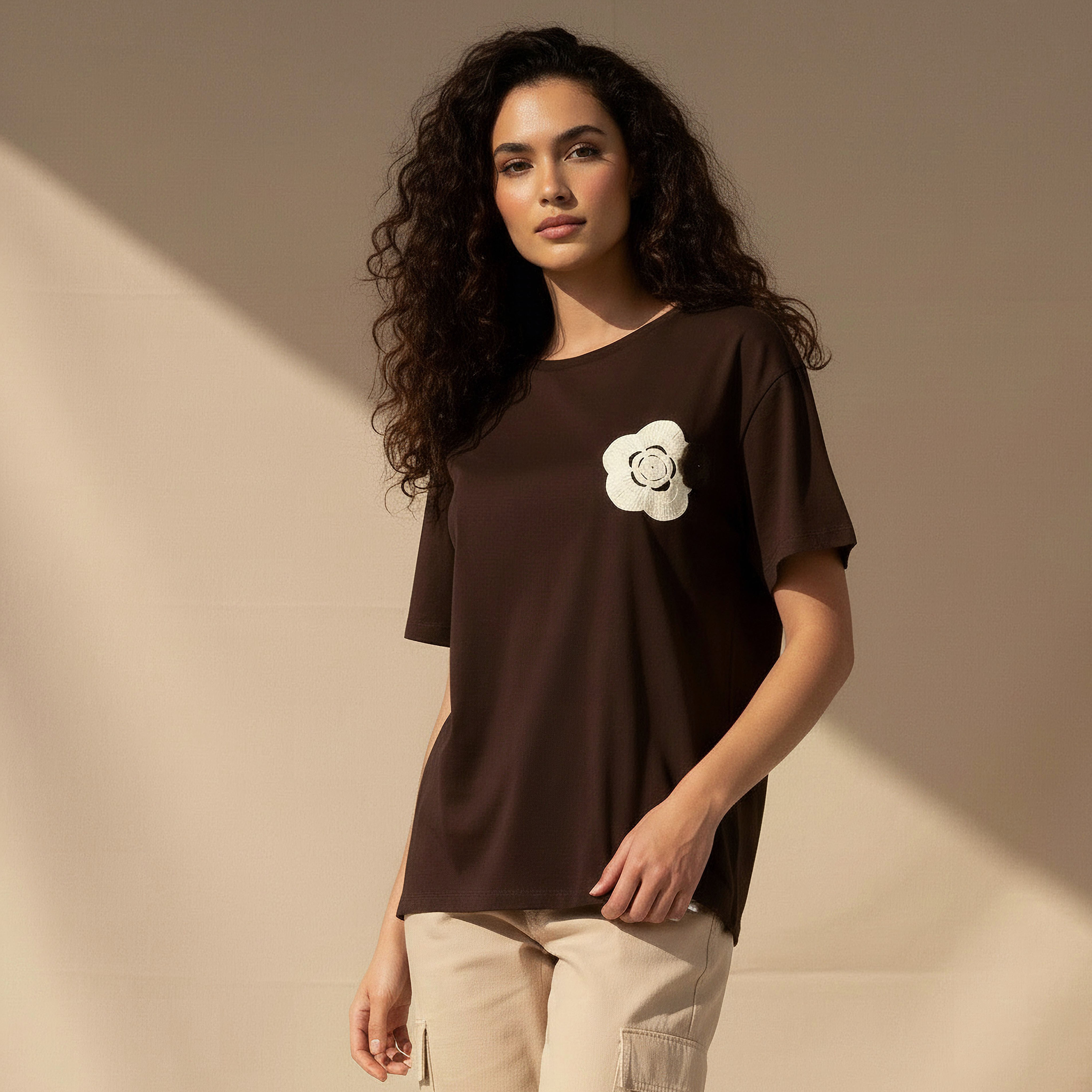 2Xtremz T-shirt with Crochet Applique Detail-women-clothing-tshirts-image-5