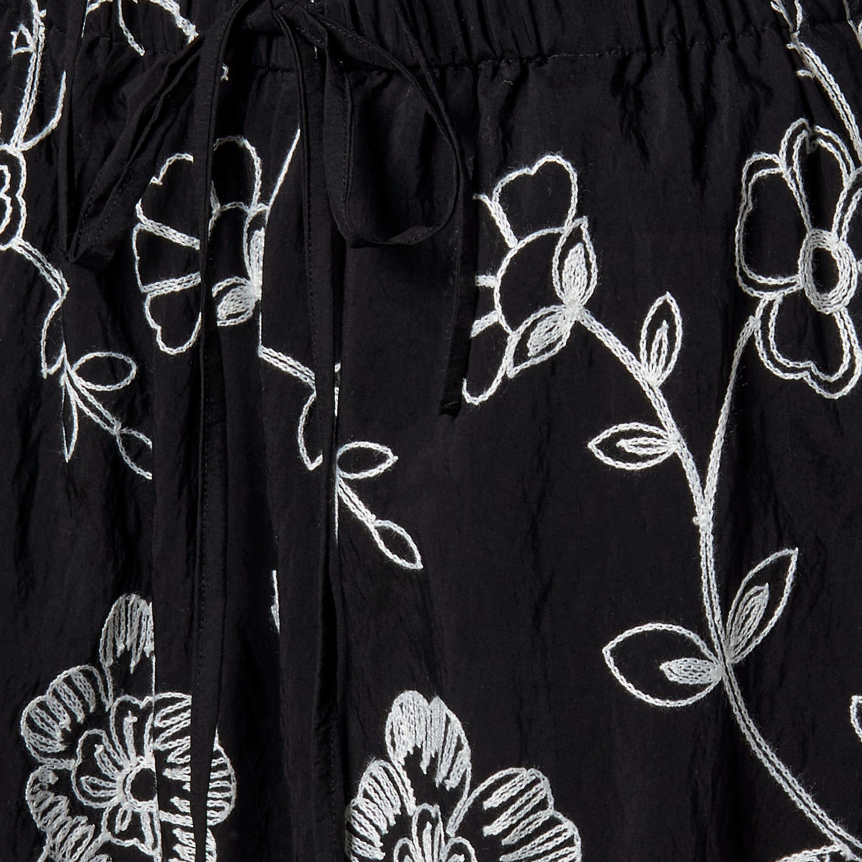 2Xtremz Drawstring Waist Embroidered Pants-women-clothing-coordsets-image-2