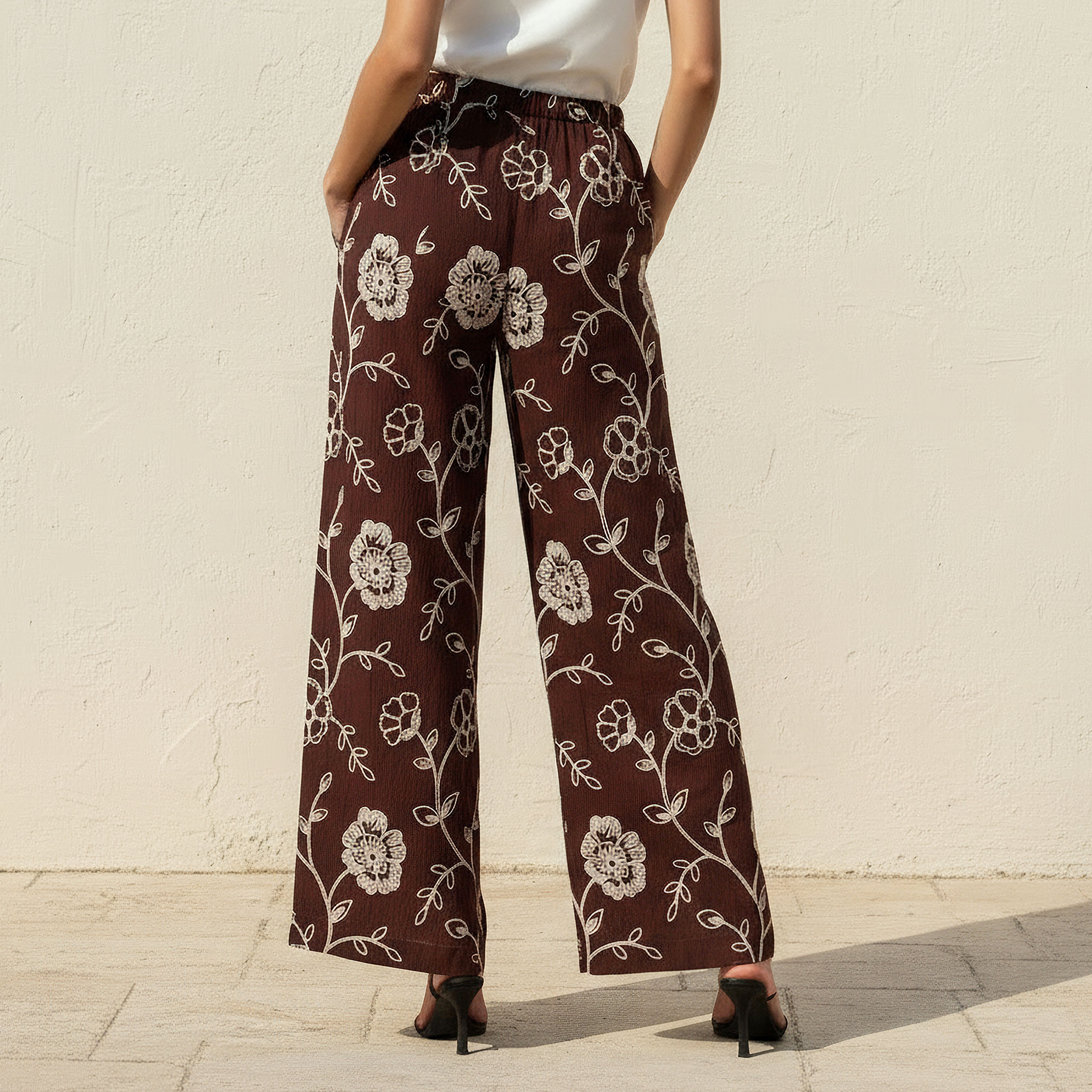 بنطلون مطرز برباط على الخصر من تو إكستريمز-women-clothing-bottoms-trousers-image-4