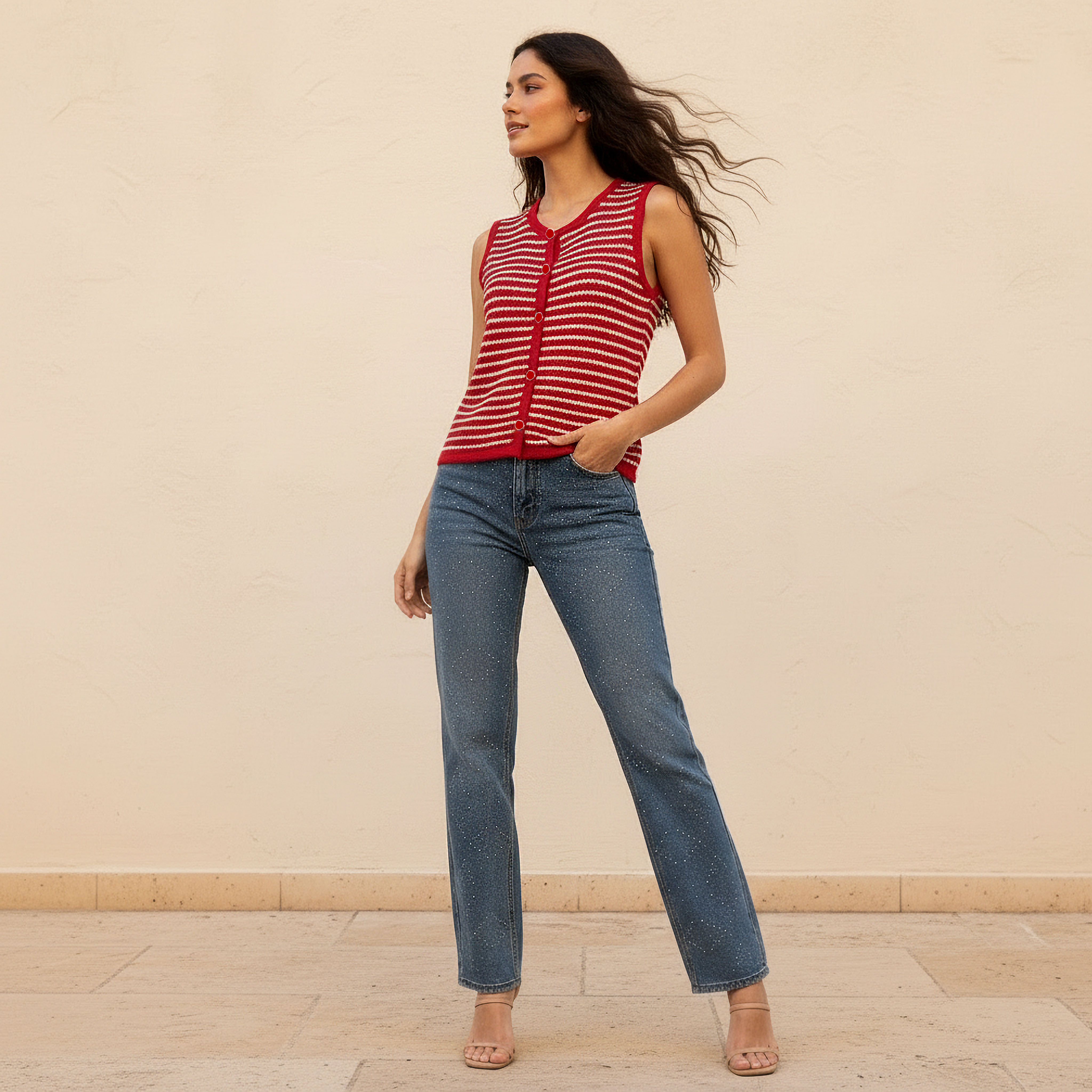 بلوزة بقصّة عادية مخططة من تو إكستريمز-women-clothing-shirtsandblouses-blouses-image-3