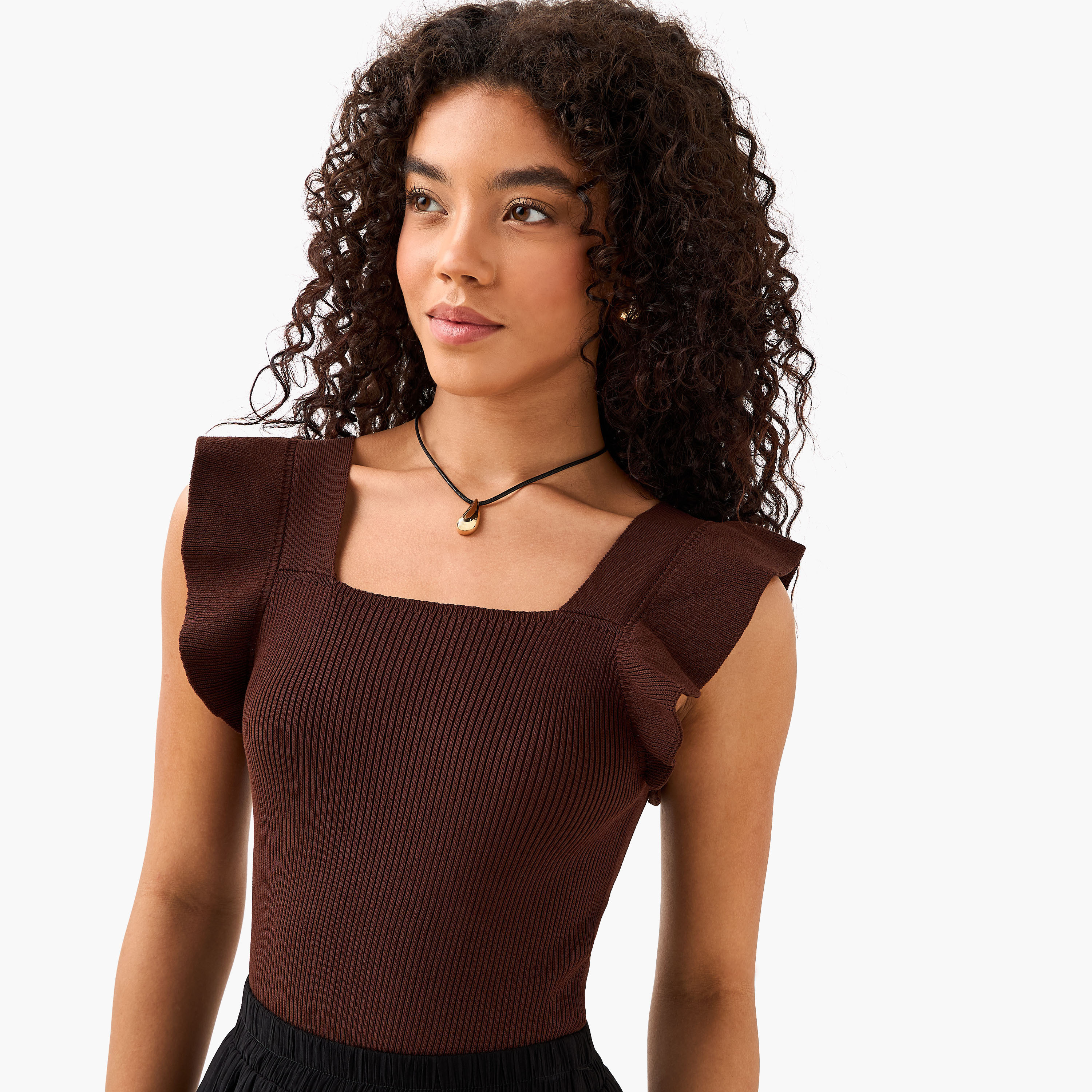 2Xtremz Sleeveless Top with Ribbed Ruffle Detail-women-clothing-shirtsandblouses-blouses-image-6