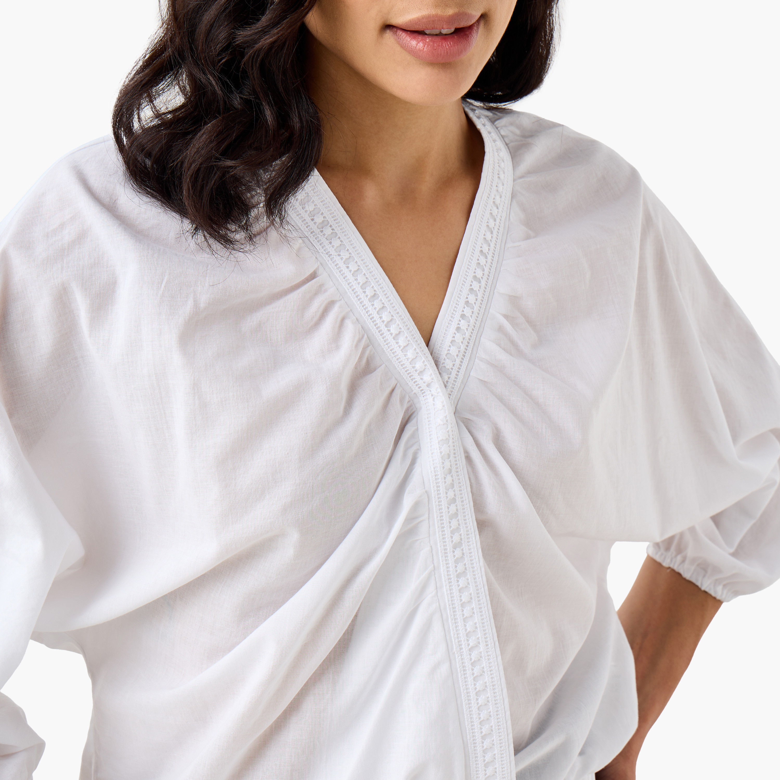 2Xtremz Cotton Top with V-neck-women-clothing-shirtsandblouses-blouses-image-6