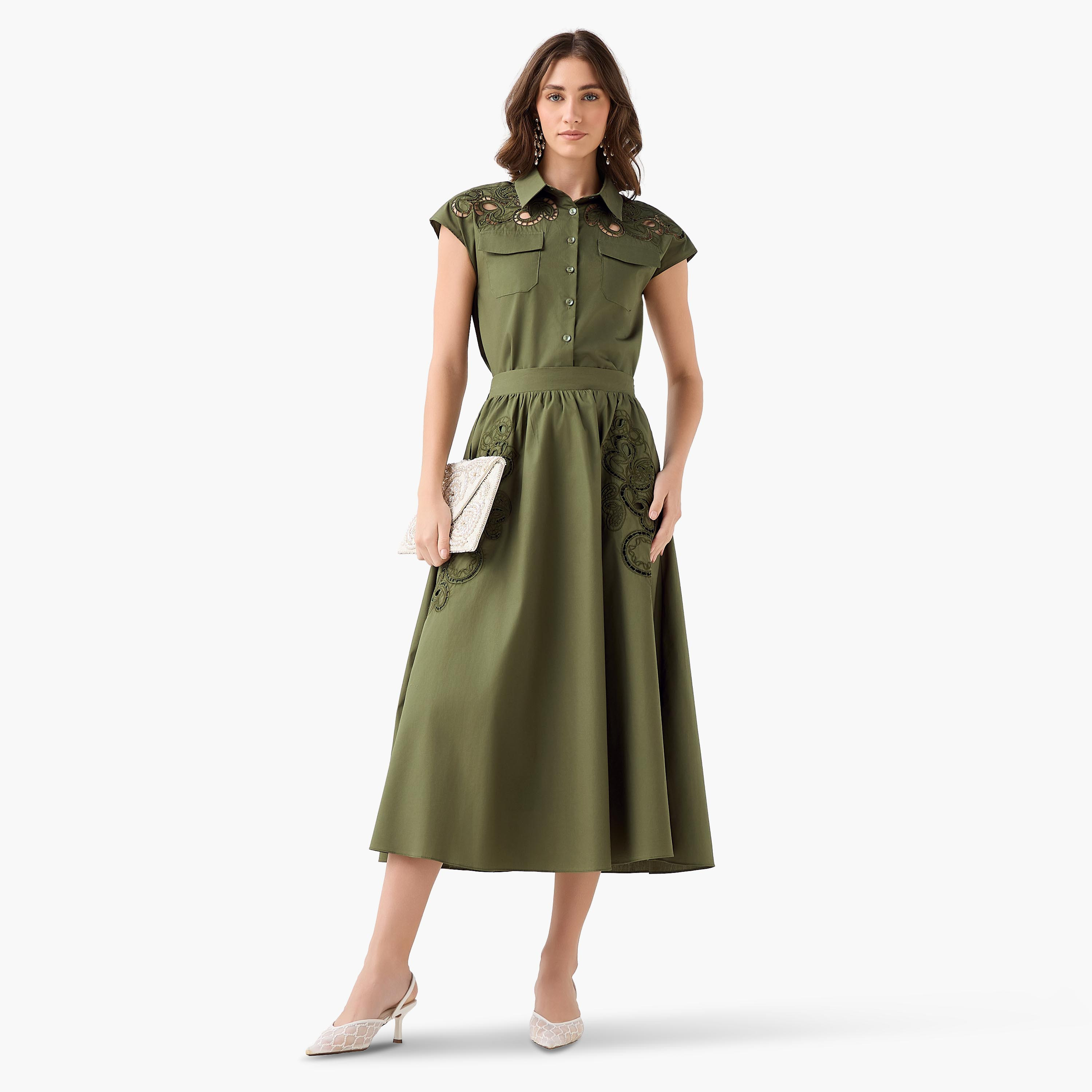 قميص قطن بتطريز دانتيل من تو إكستريمز-women-clothing-shirtsandblouses-shirts-image-4