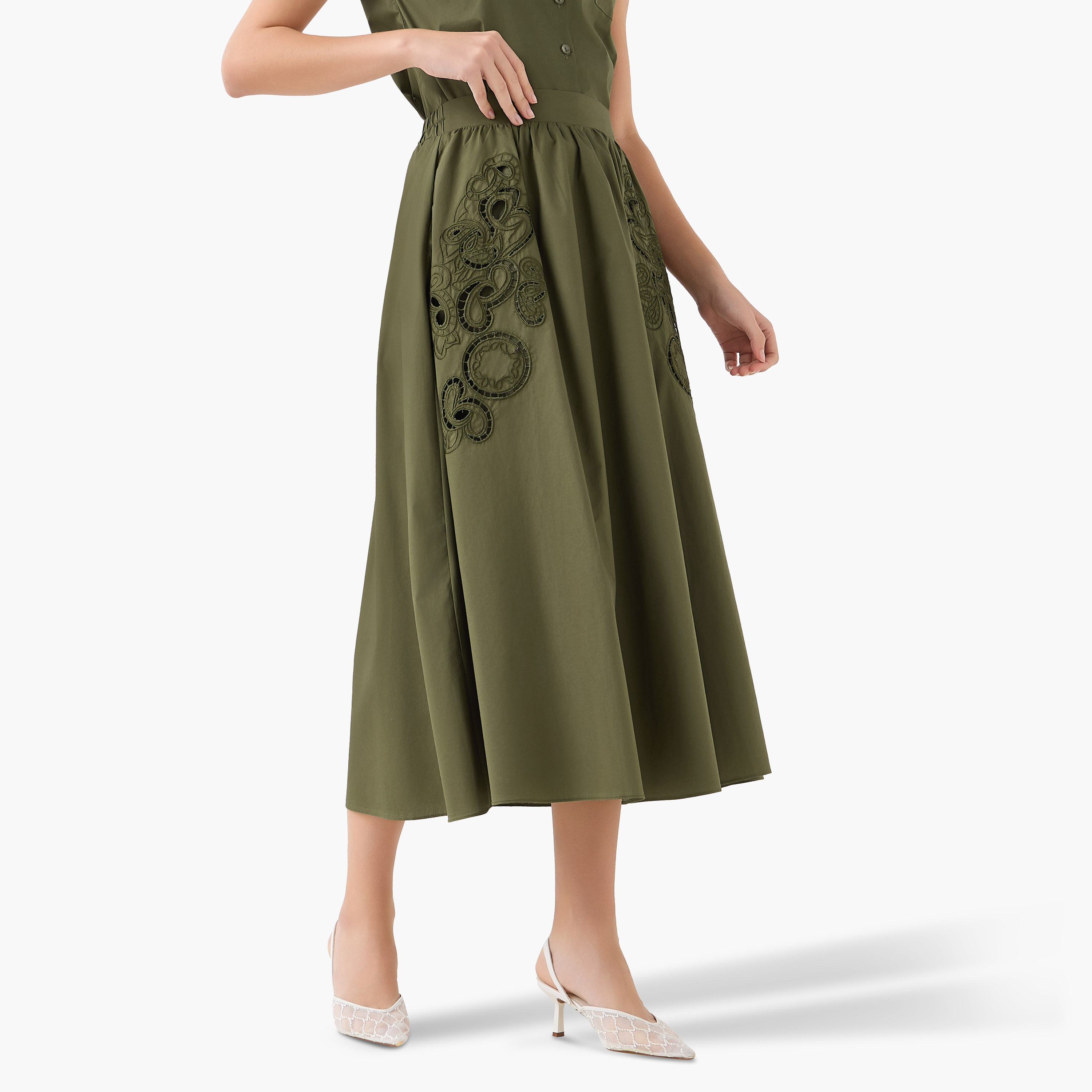 2Xtremz Midi Cotton A-line Skirt with Lace Inserts-women-clothing-bottoms-skirts-image-2