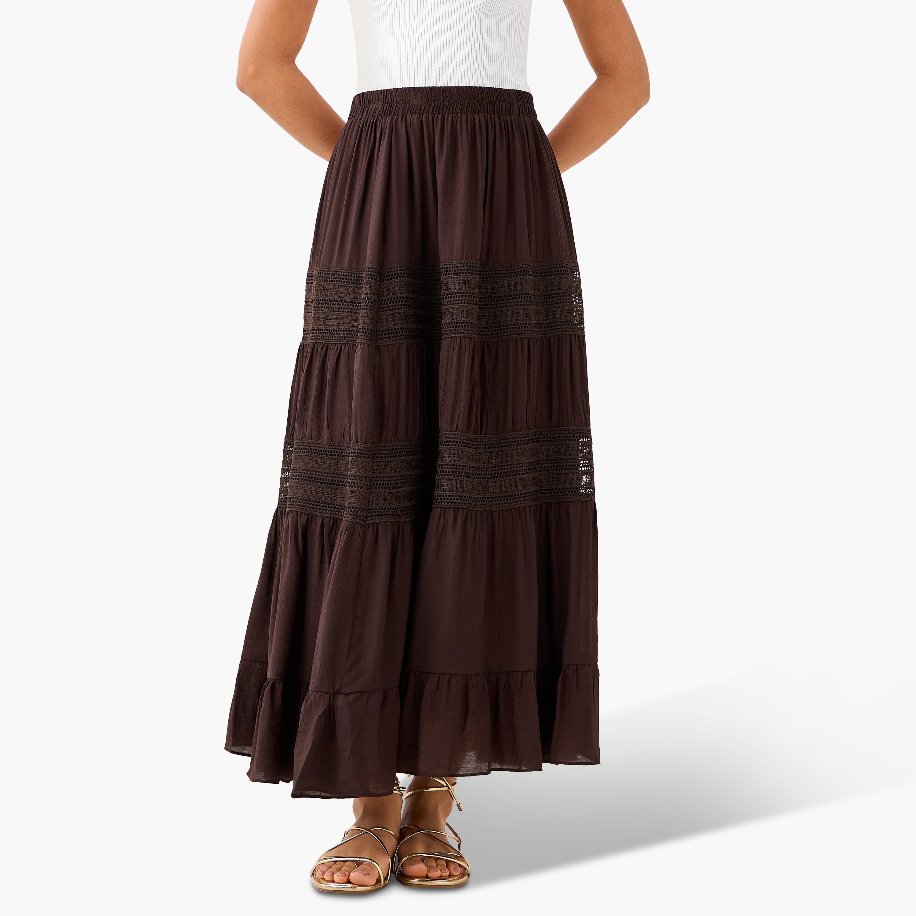 تنورة ماكسي بطبقات من تو إكستريمز-women-clothing-bottoms-skirts-image-2