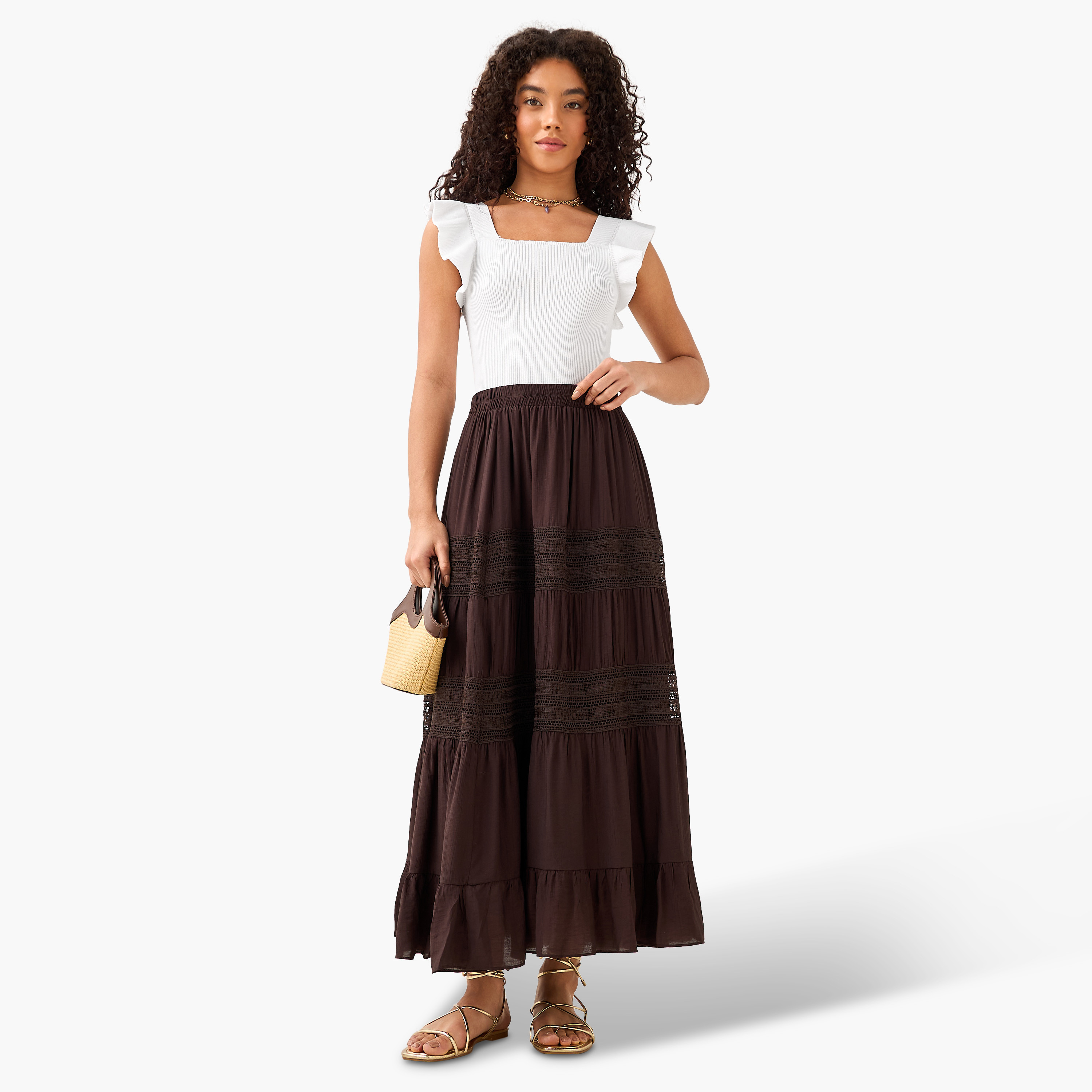 تنورة ماكسي بطبقات من تو إكستريمز-women-clothing-bottoms-skirts-image-3