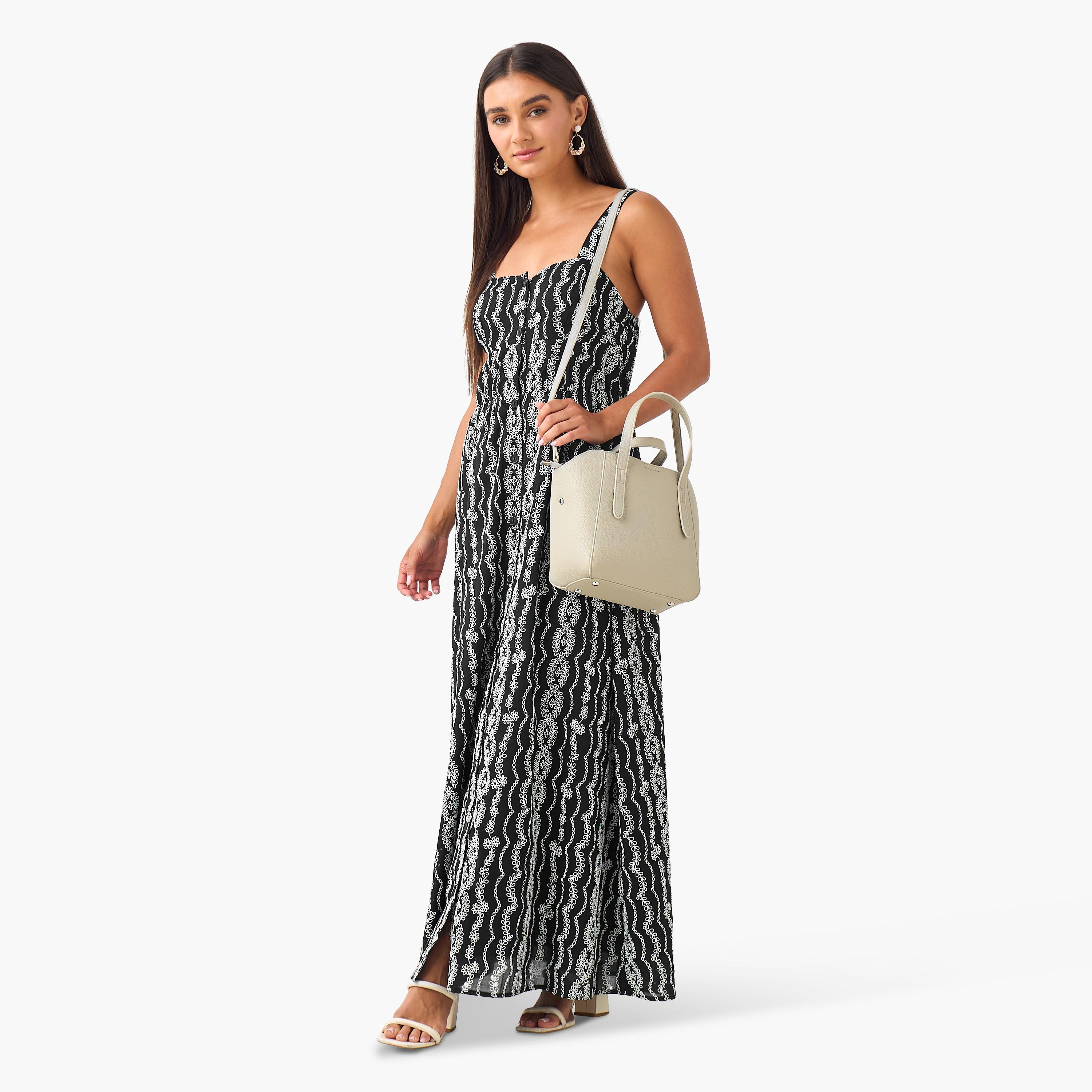 2Xtremz Embroidered A-line Women Dress with Shoulder Straps-women-clothing-dresses-image-4