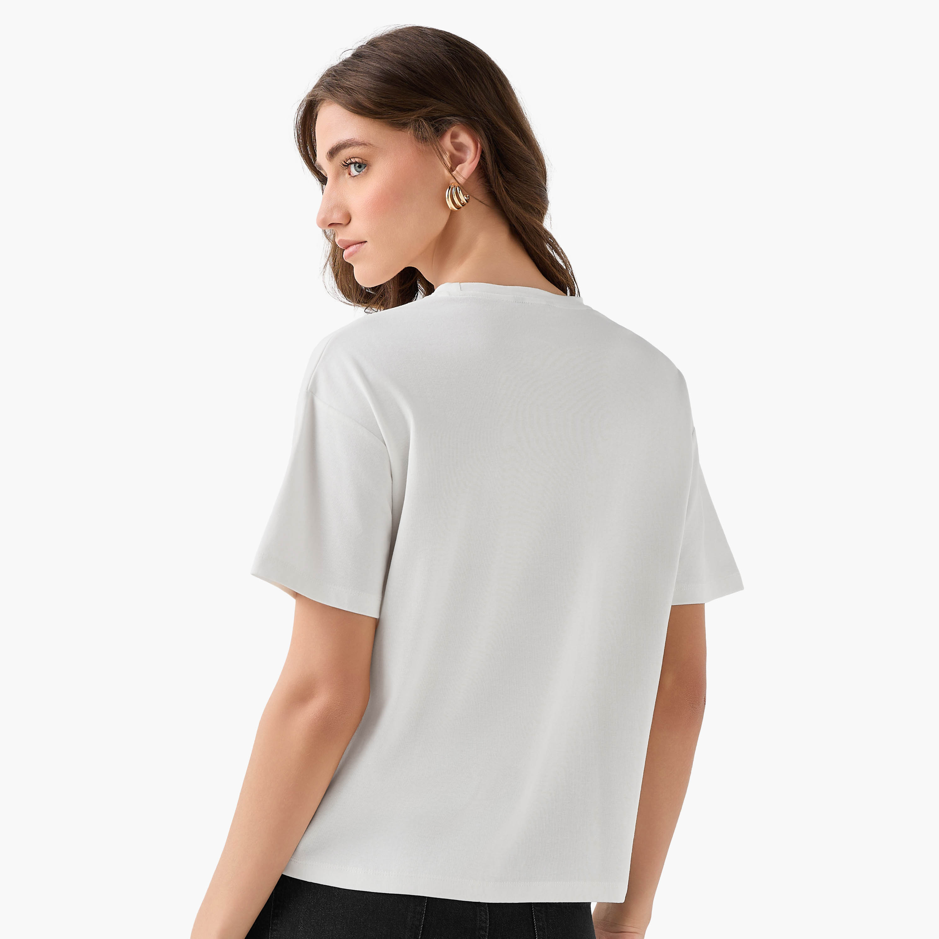 تيشيرت بتفاصيل مزينة من تو إكستريمز-women-clothing-tshirts-image-5