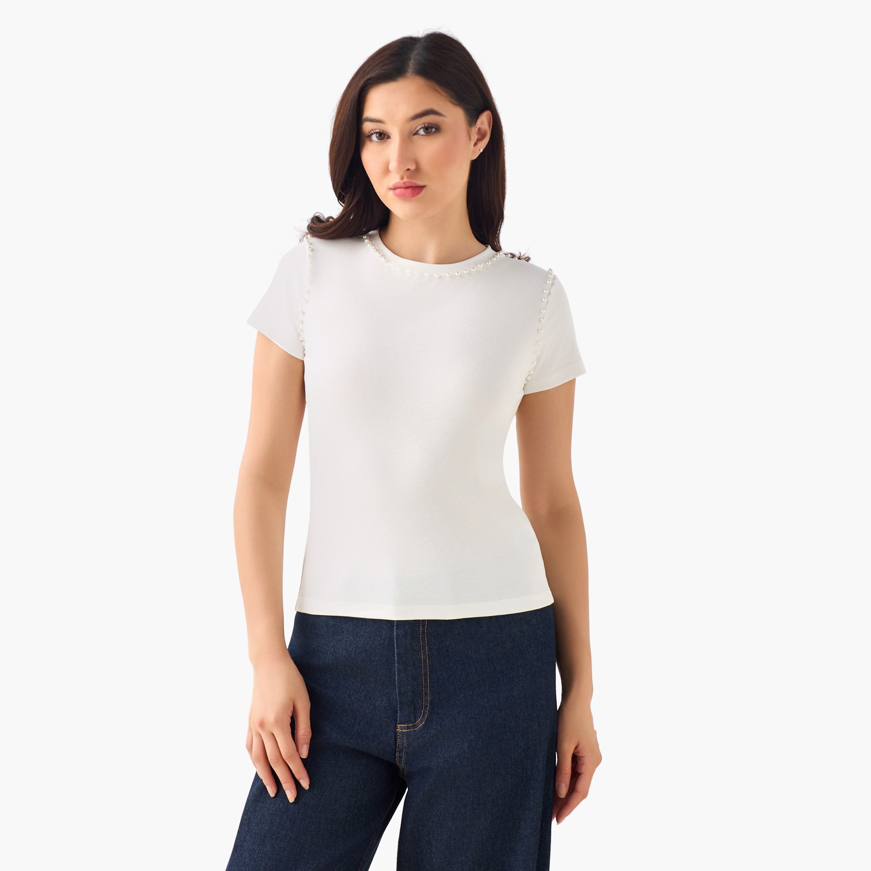 2Xtremz T-shirt with Pearl Embellishment-women-clothing-tshirts-image-4