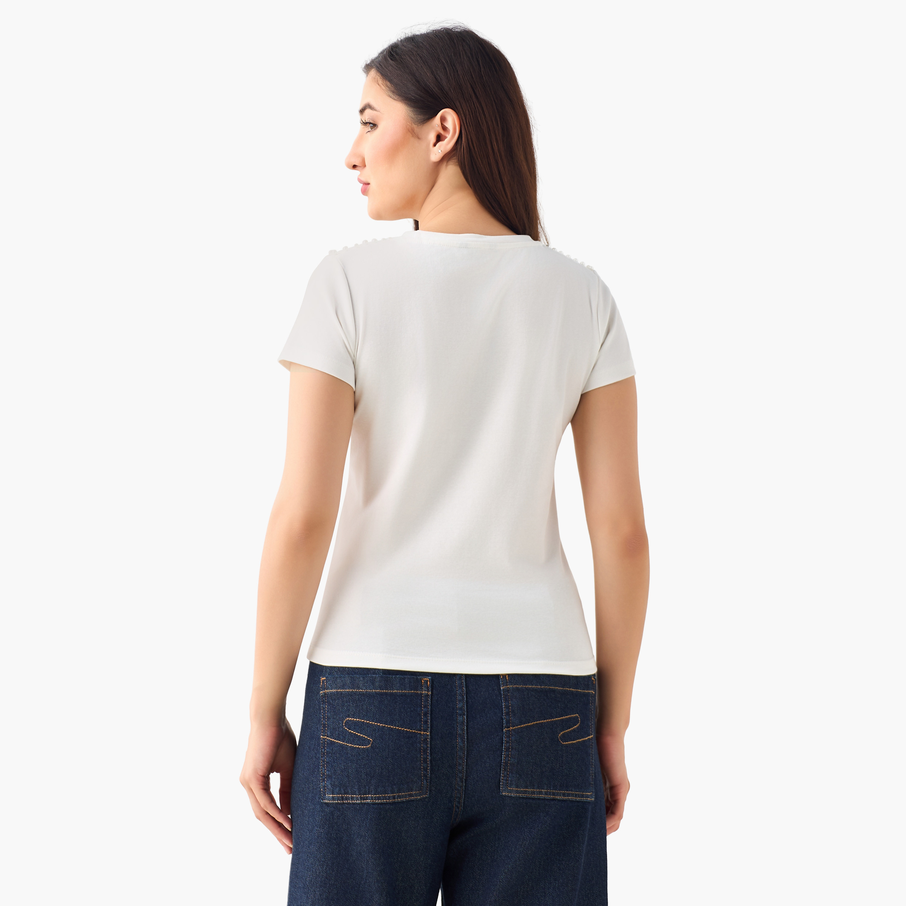 2Xtremz T-shirt with Pearl Embellishment-women-clothing-tshirts-image-6