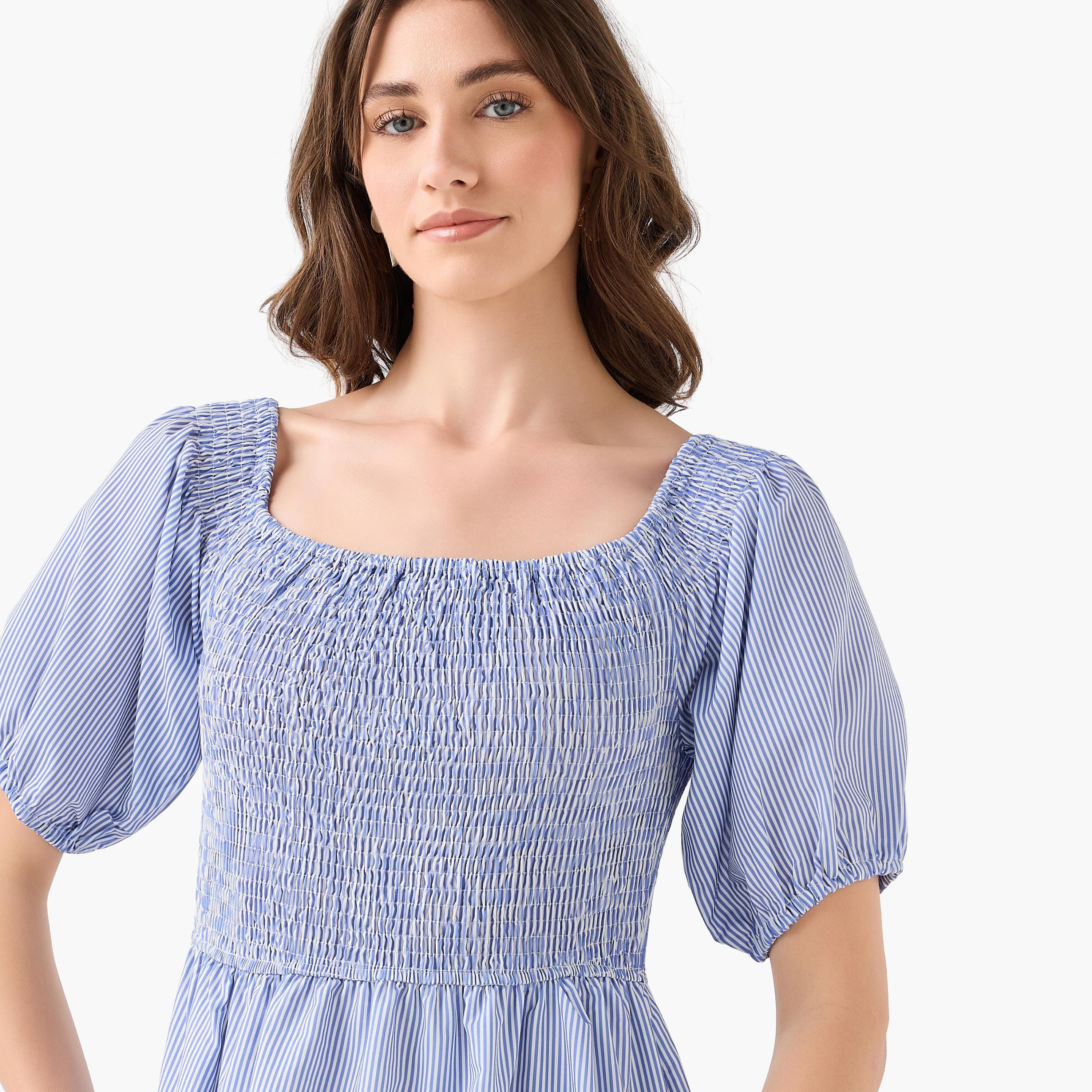 2Xtremz Smocked Midi Dress with Embroidered Hem-women-clothing-dresses-image-7