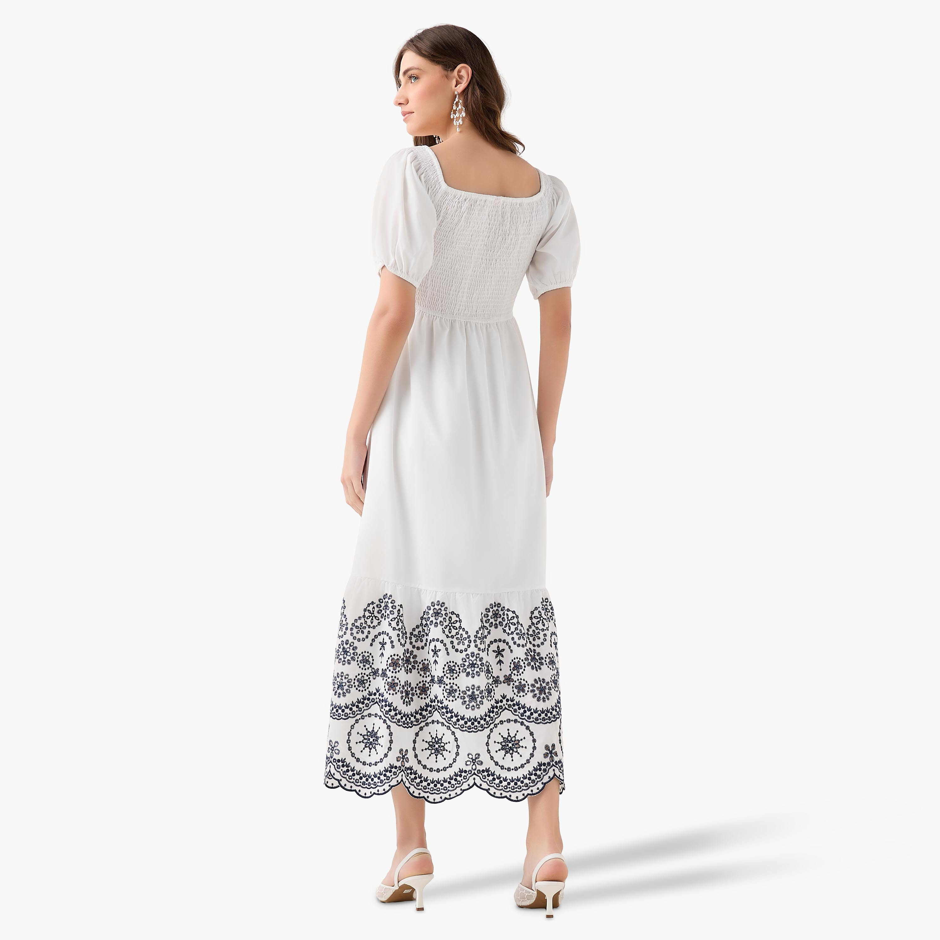 2Xtremz Smocked Midi Dress with Embroidered Hem-women-clothing-dresses-image-5