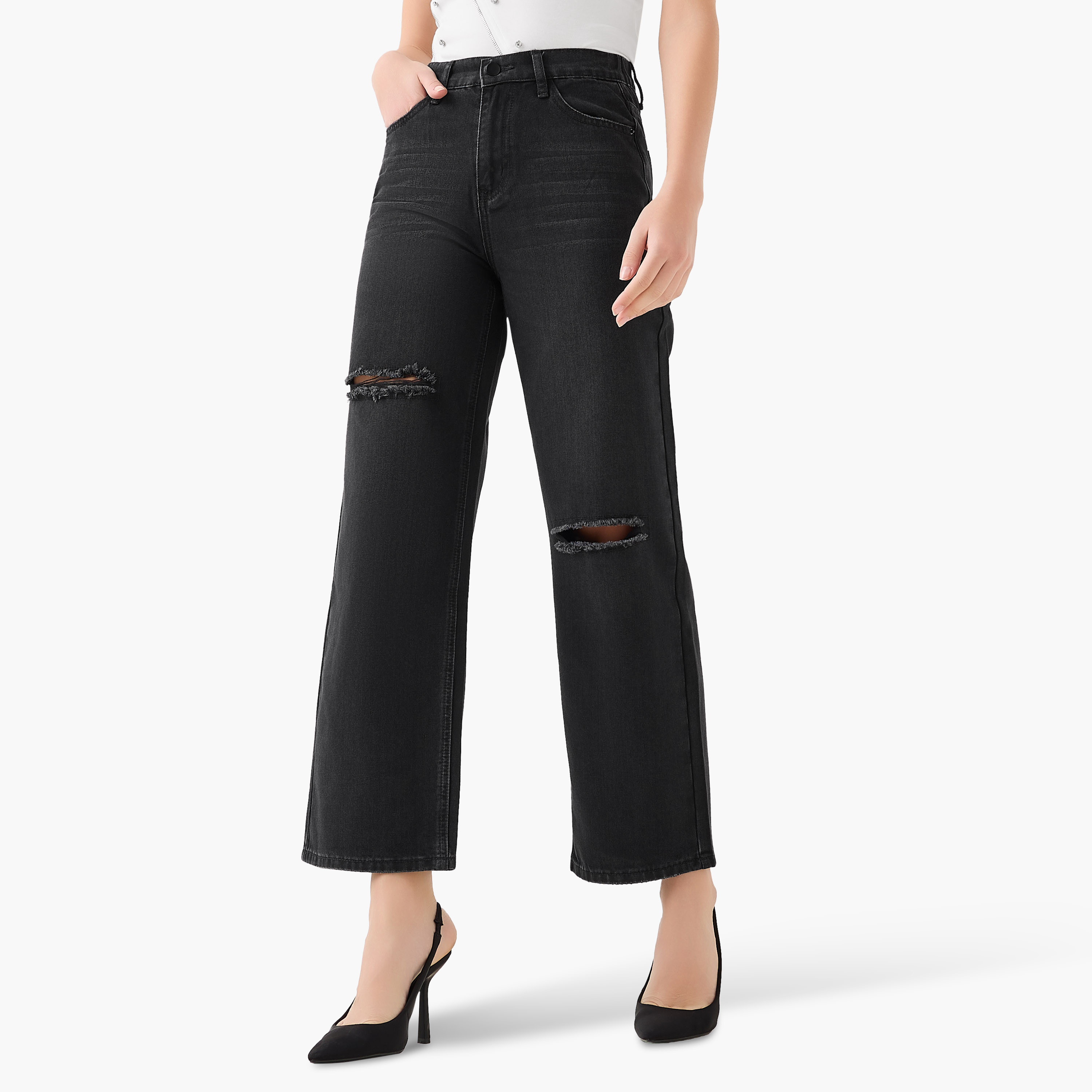 2Xtremz Mid-Rise Jeans with Ripped Detail-women-clothing-bottoms-jeans-image-2