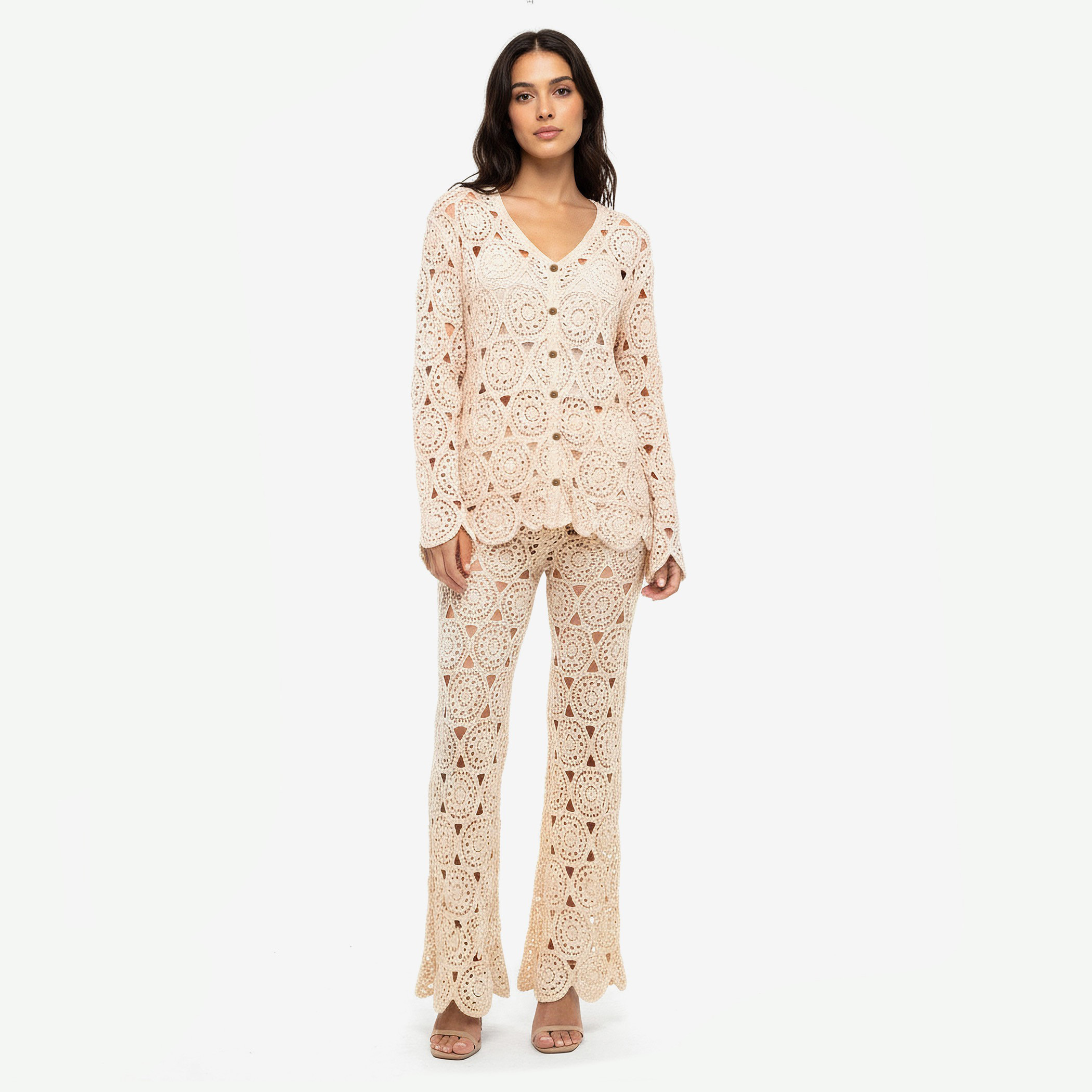 بلوزة كروشيه أنيقة بأزرار أمامية عصرية من توإكستريمز-women-clothing-shirtsandblouses-blouses-image-3