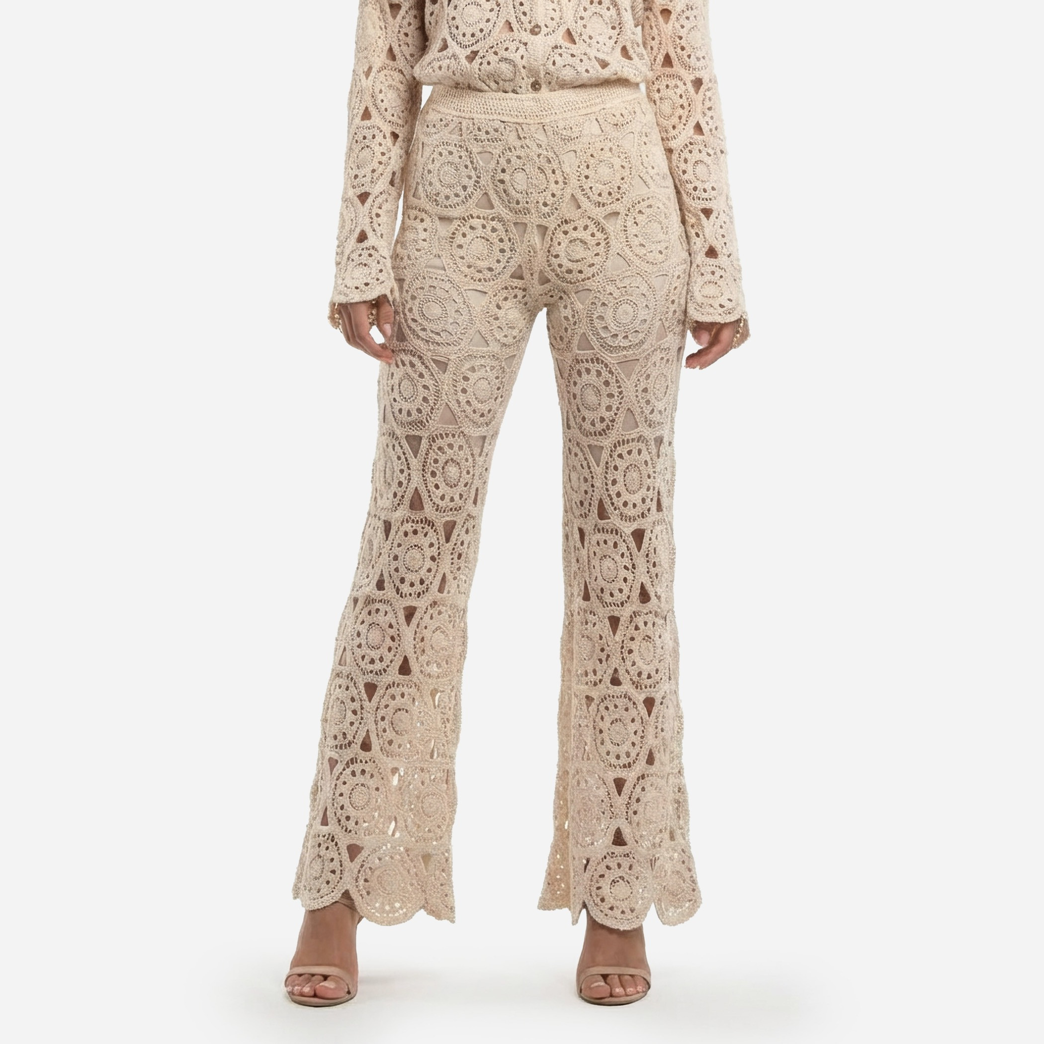 2Xtremz Flare Fit High-Rise Crochet Lace Detail Pants-women-clothing-bottoms-trousers-image-5
