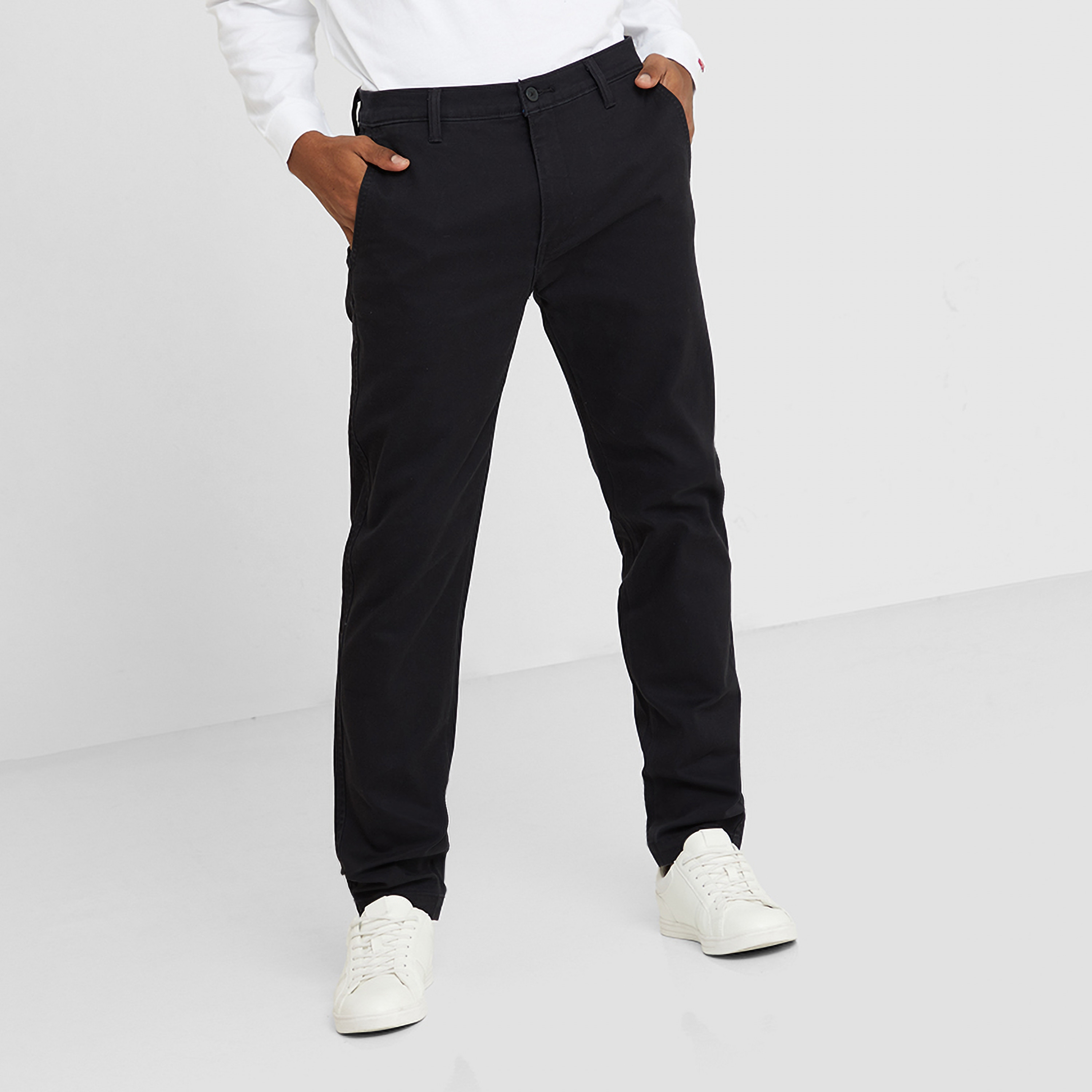 بنطال تشينو رجالي سادة بخصر متوسط وأزرار وسحاب من ليفايس-men-clothing-bottoms-trousersandchinos-chinos-image-4
