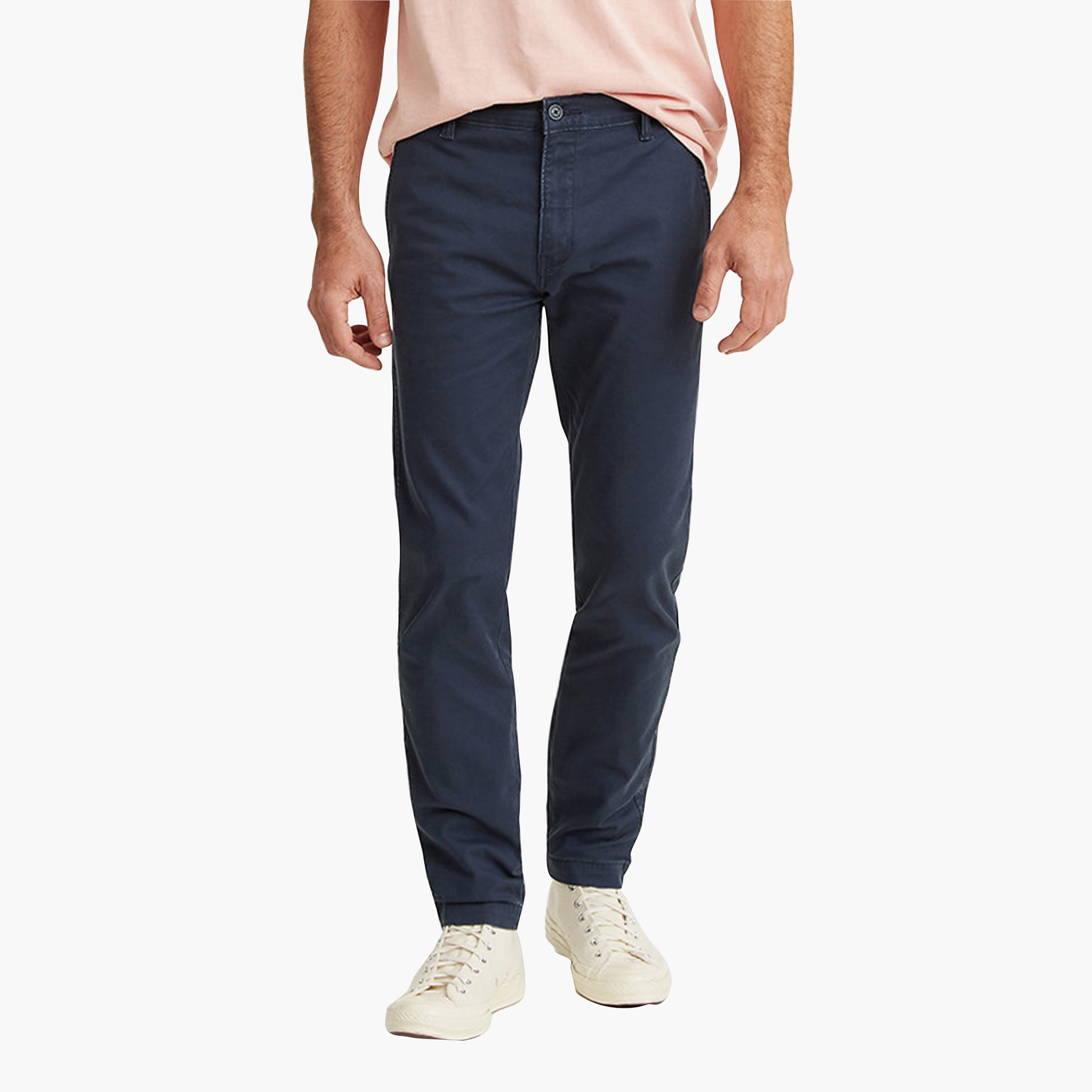 Levi's Plain Mid-Rise Button & Zip Fly Men's Chinos-men-clothing-bottoms-trousersandchinos-chinos-image-1