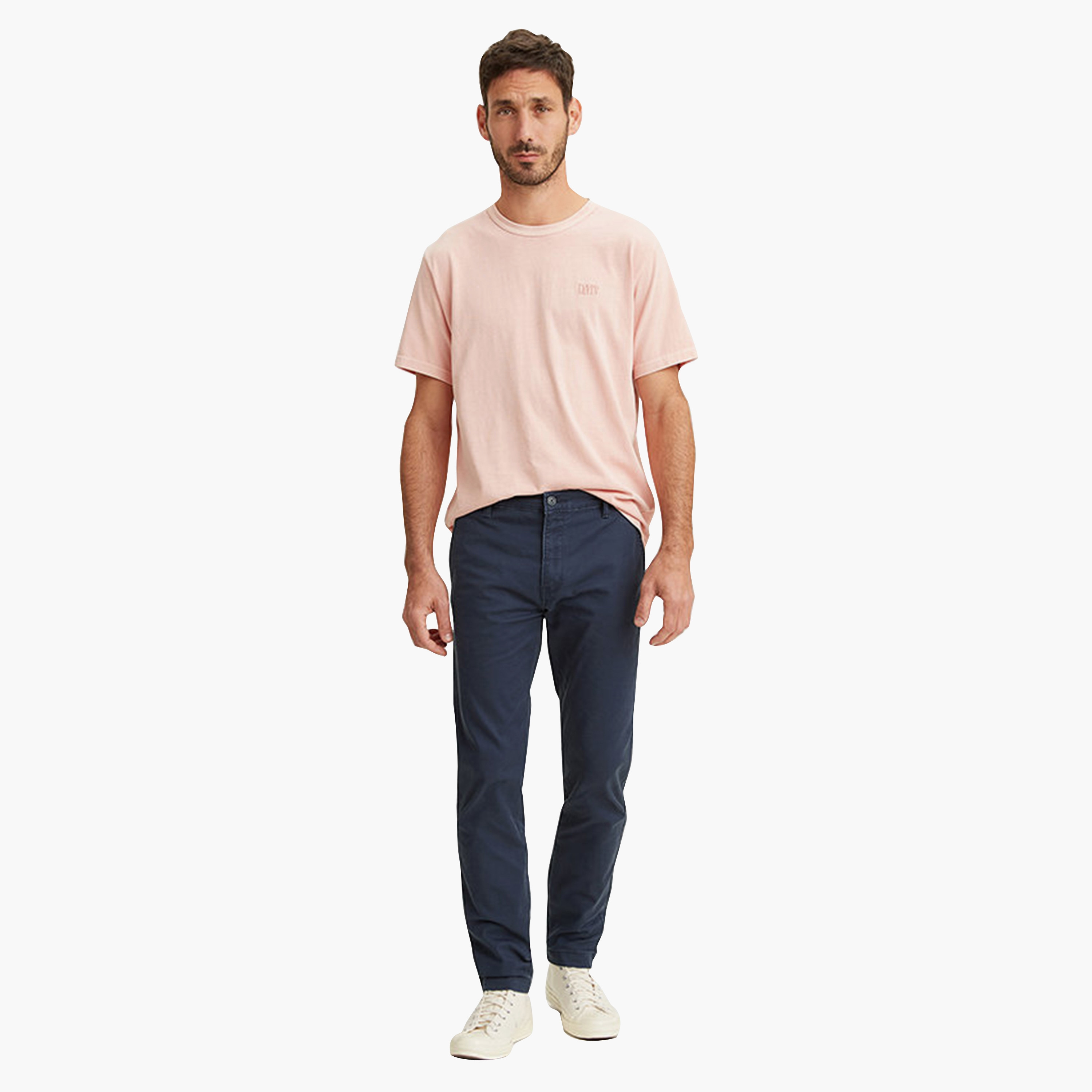 Levi's Plain Mid-Rise Button & Zip Fly Men's Chinos-men-clothing-bottoms-trousersandchinos-chinos-image-2