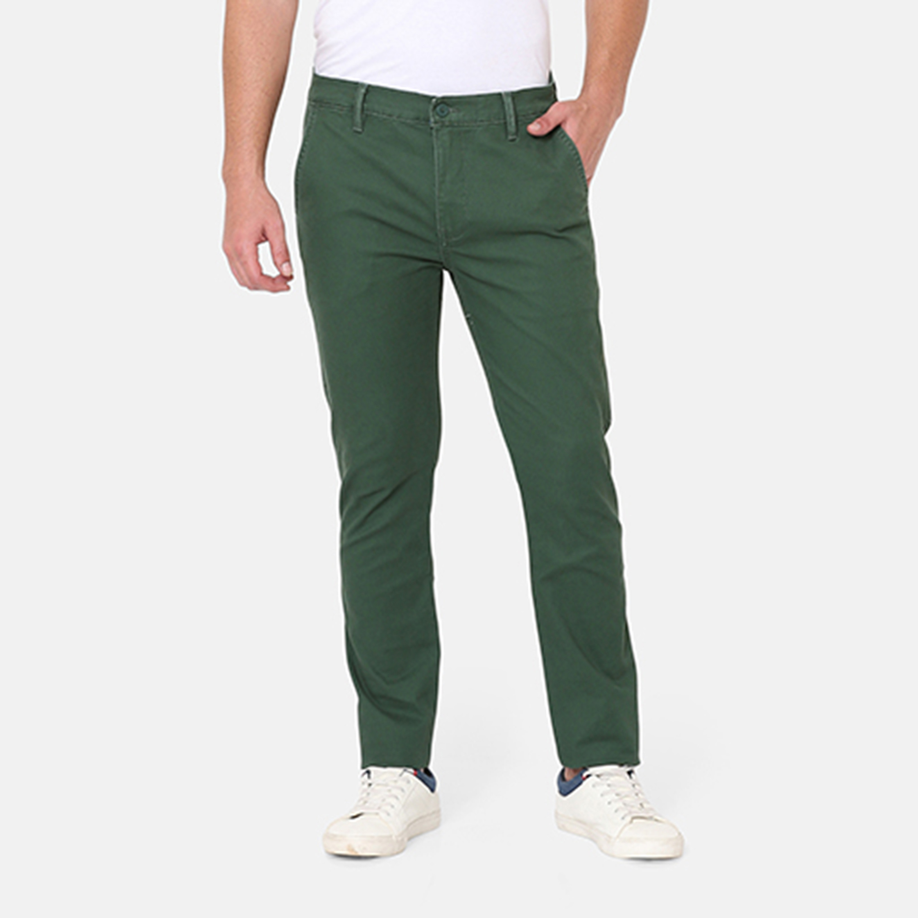 Levi's Plain Mid-Rise Button with Zip Fly Men's Chinos-men-clothing-bottoms-trousersandchinos-chinos-image-1