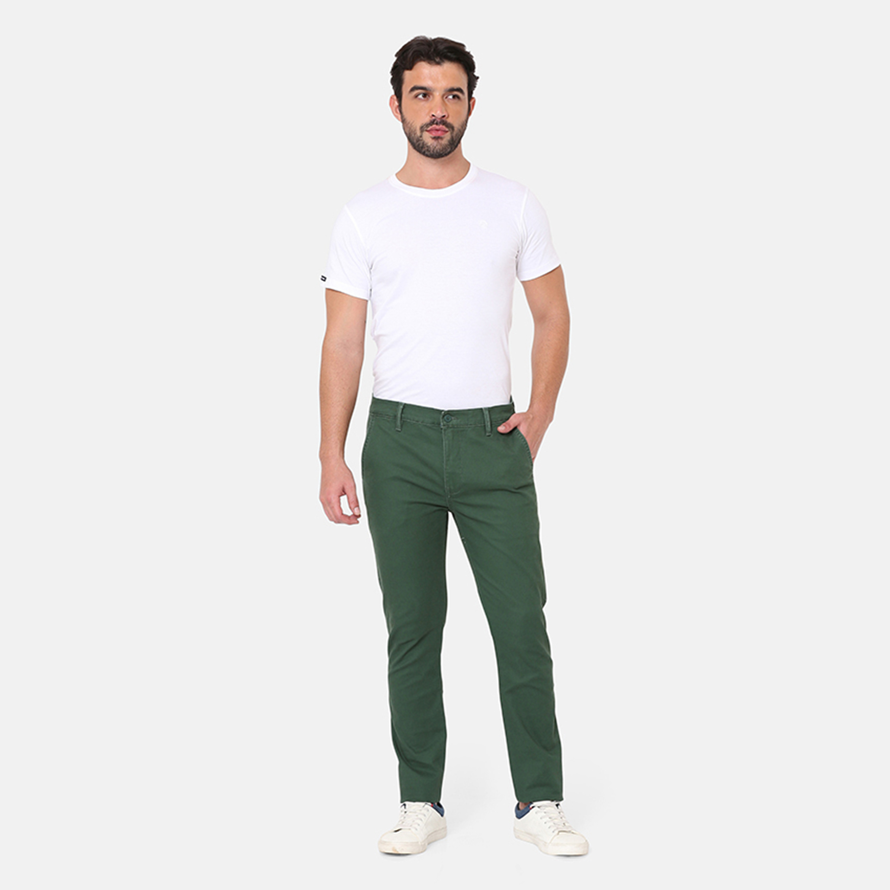Levi's Plain Mid-Rise Button with Zip Fly Men's Chinos-men-clothing-bottoms-trousersandchinos-chinos-image-2
