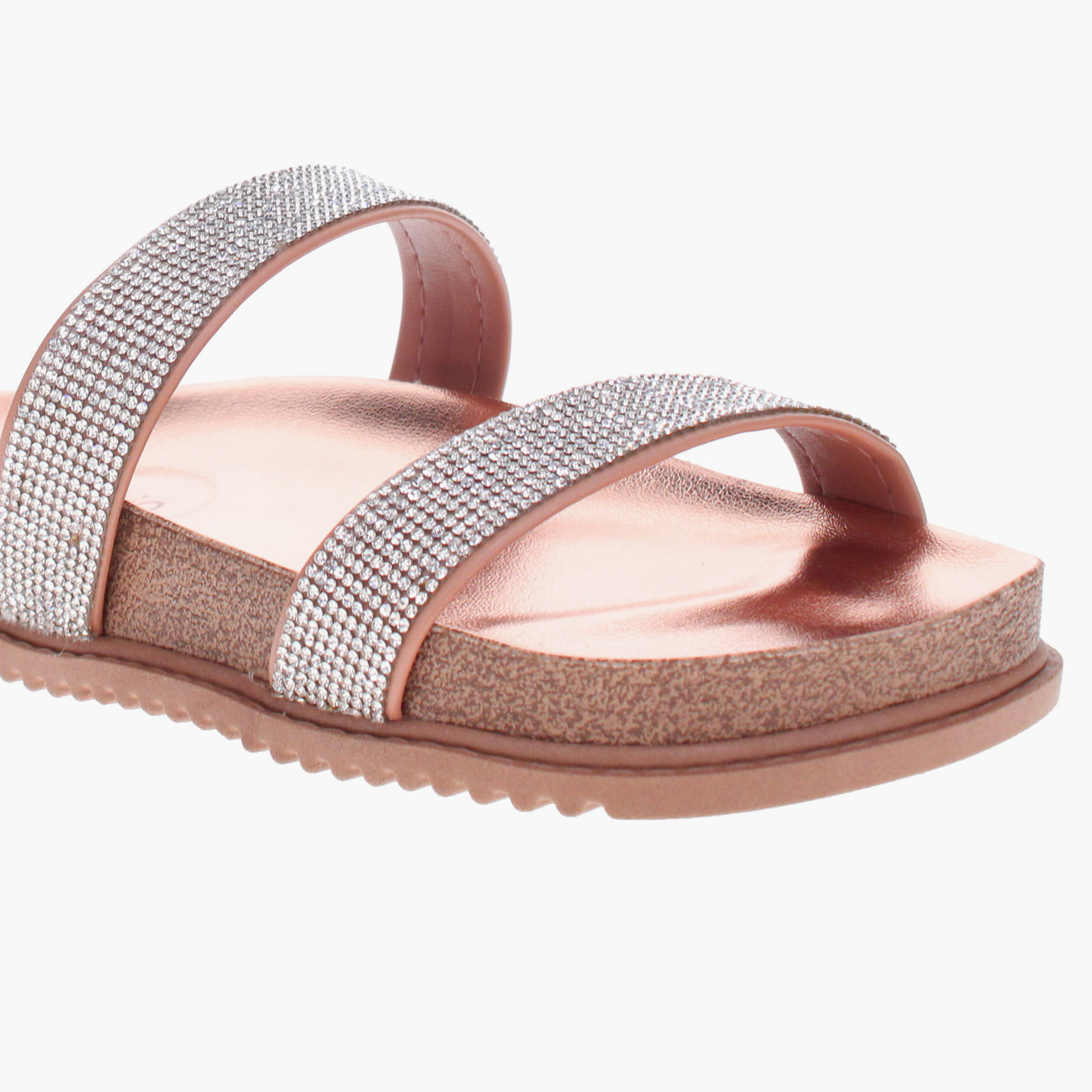 Beira Rio by Geoomnii  Women's Slip-On Lame Slide Slippers         -women-shoes-sandals-flats-image-2