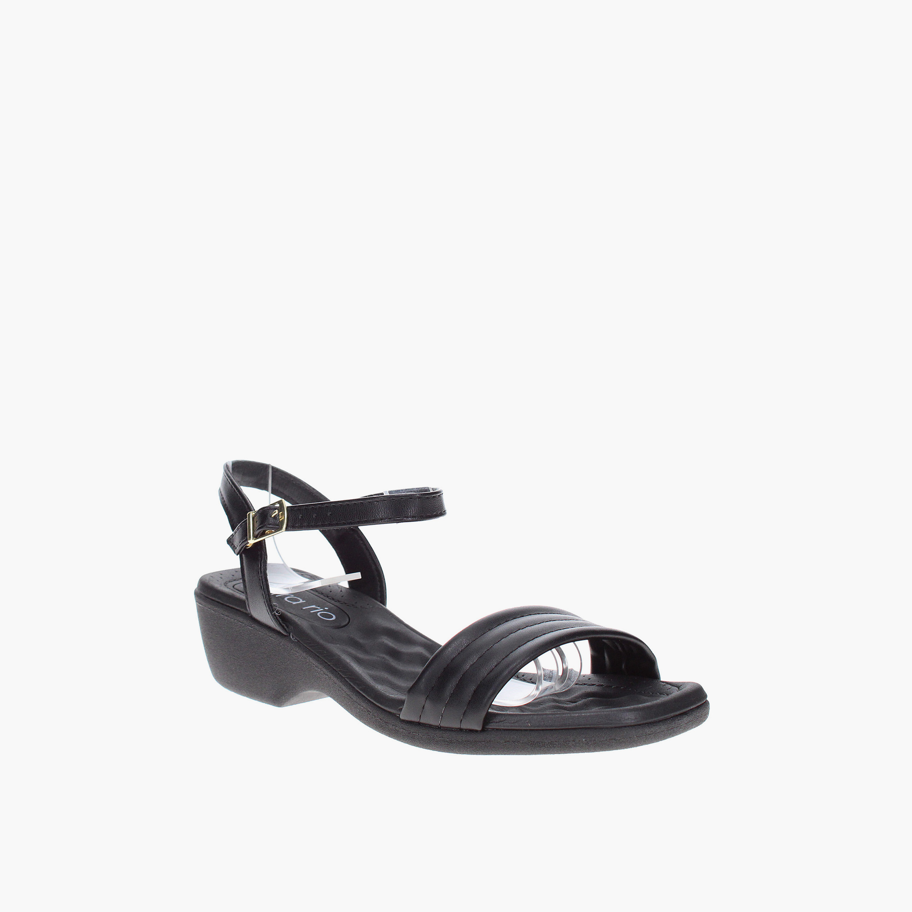Beira Rio by Geoomnii  Women's Buckle Artemisia Strap Sandals | 8527-106-28320-15745       -women-shoes-heels-image-1