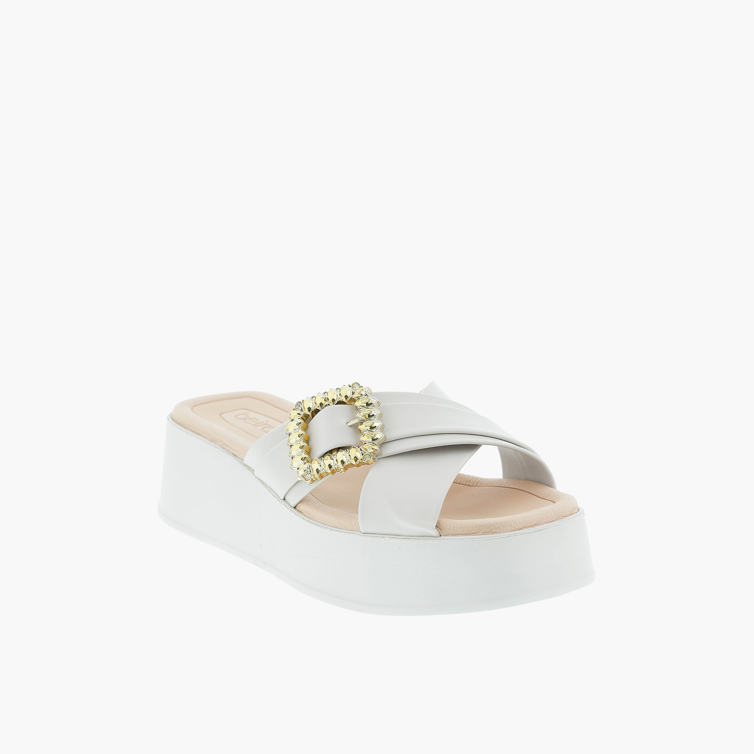 Beira Rio by Geoomnii  Women's Slip On Wedges | 8530-101-9569-35312        -women-shoes-heels-image-1