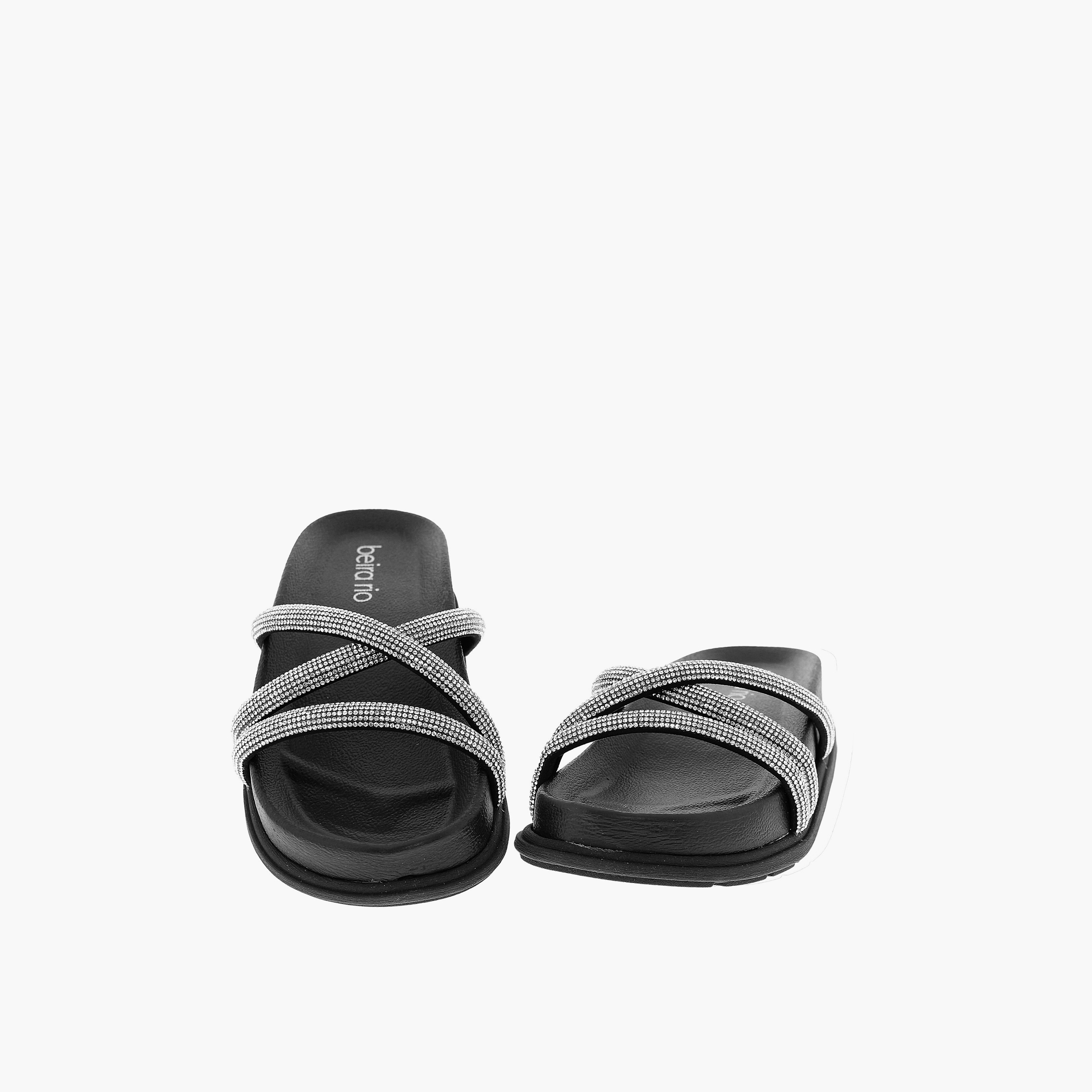 Beira Rio by Geoomnii  Women's Slip On Qaenn Slide Sandals | 8534-103-7551-32534      -women-shoes-sandals-flats-image-4