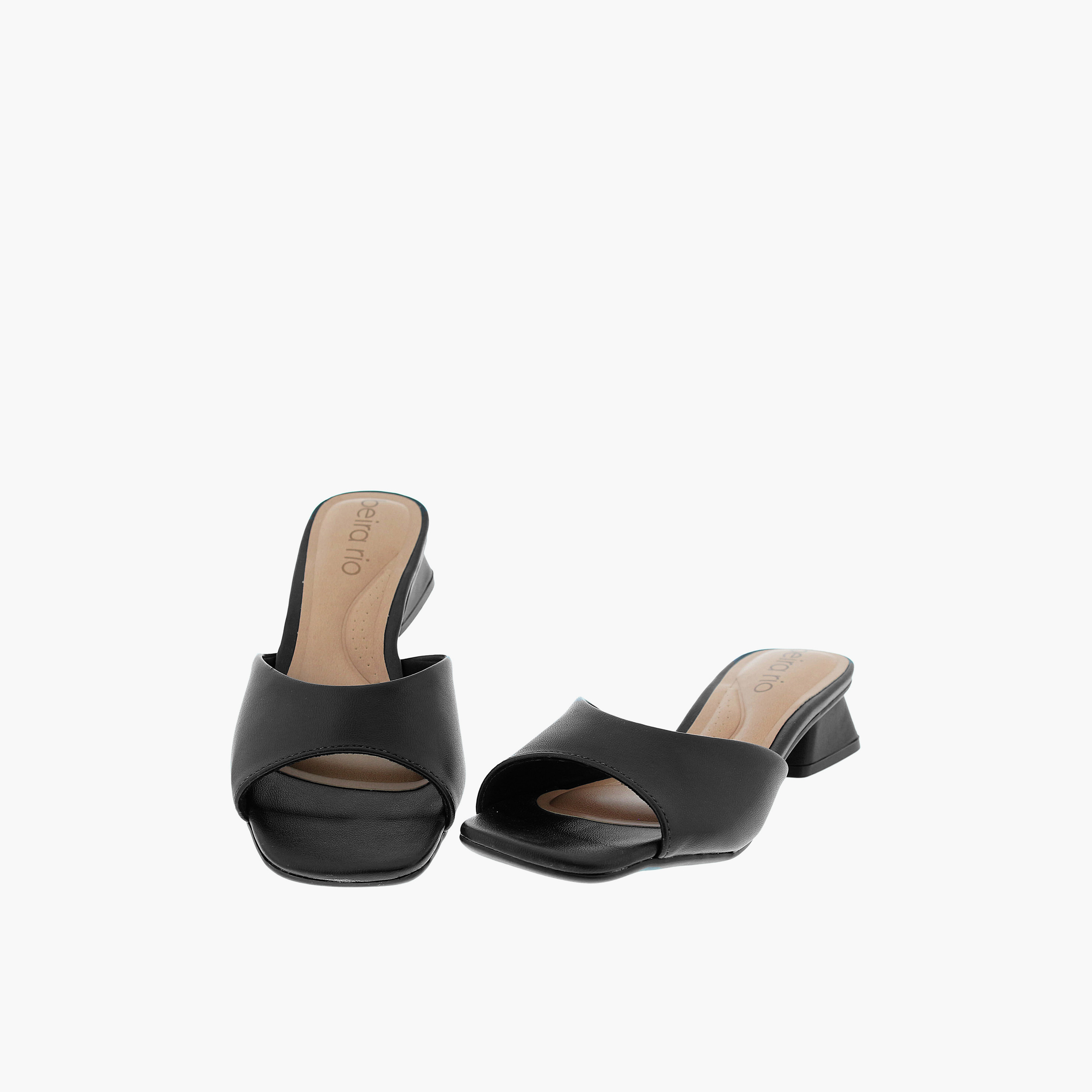 Beira Rio by Geoomnii  Women's Slip On Block Heels | 8540-100-9569-15745       -women-shoes-heels-image-4