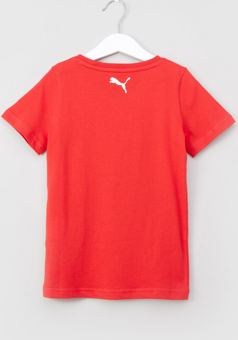 PUMA Alpha Graphic Printed T-shirt with Round Neck-T Shirts-image-2