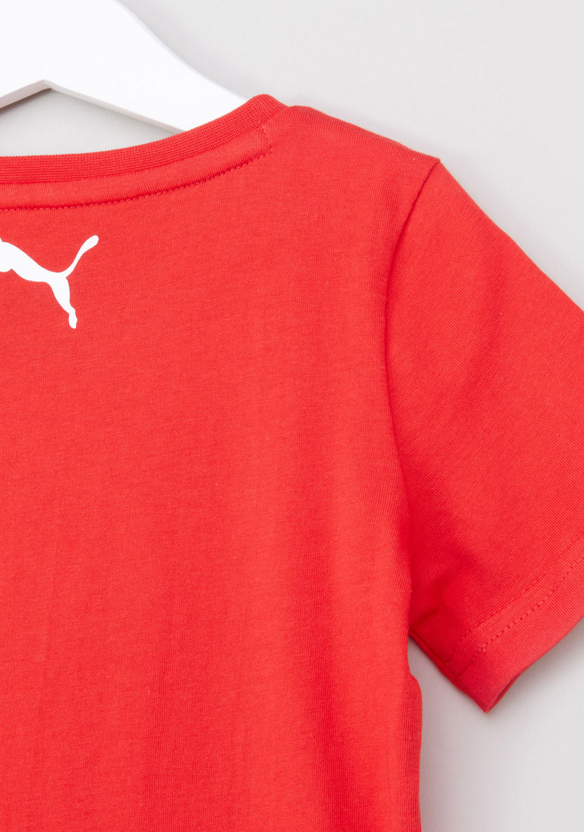 PUMA Alpha Graphic Printed T-shirt with Round Neck-T Shirts-image-3