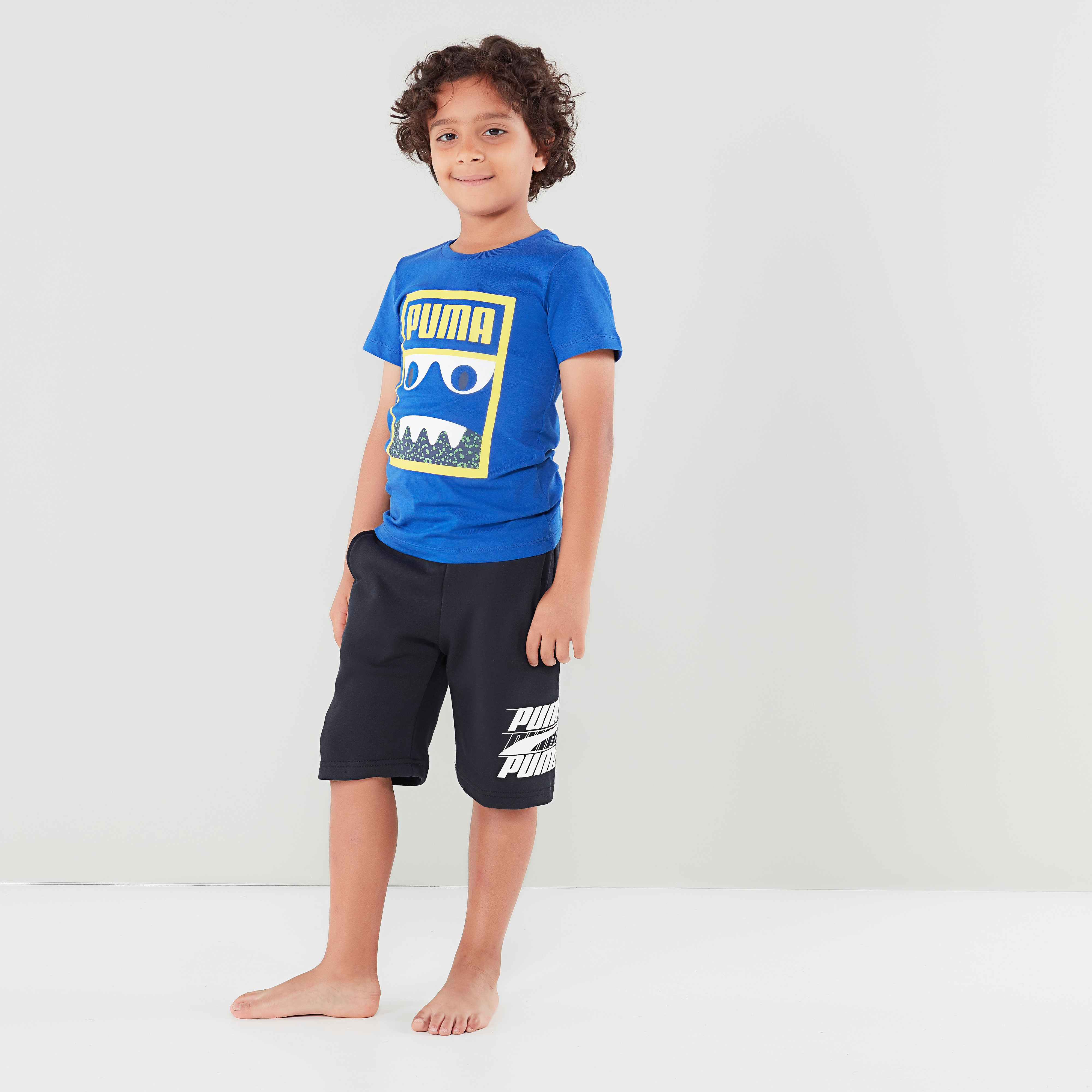 Buy PUMA Rebel Bold Printed Shorts with Pocket Detail Online Mothercare Bahrain