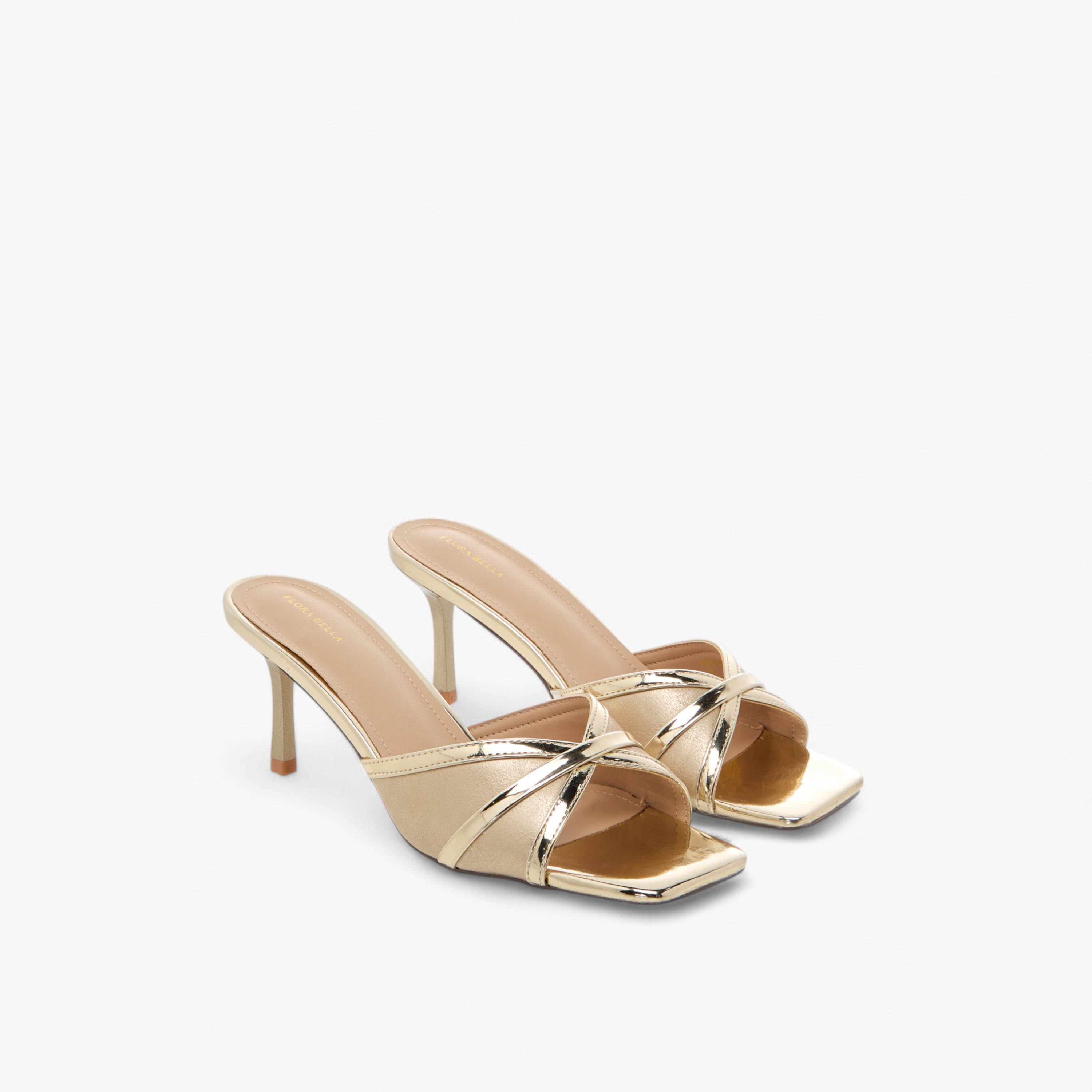 صندل ميتاليك سهل الارتداء بكعب ستيليتو من فلورا بيلا-women-shoes-sandals-heeled-image-1