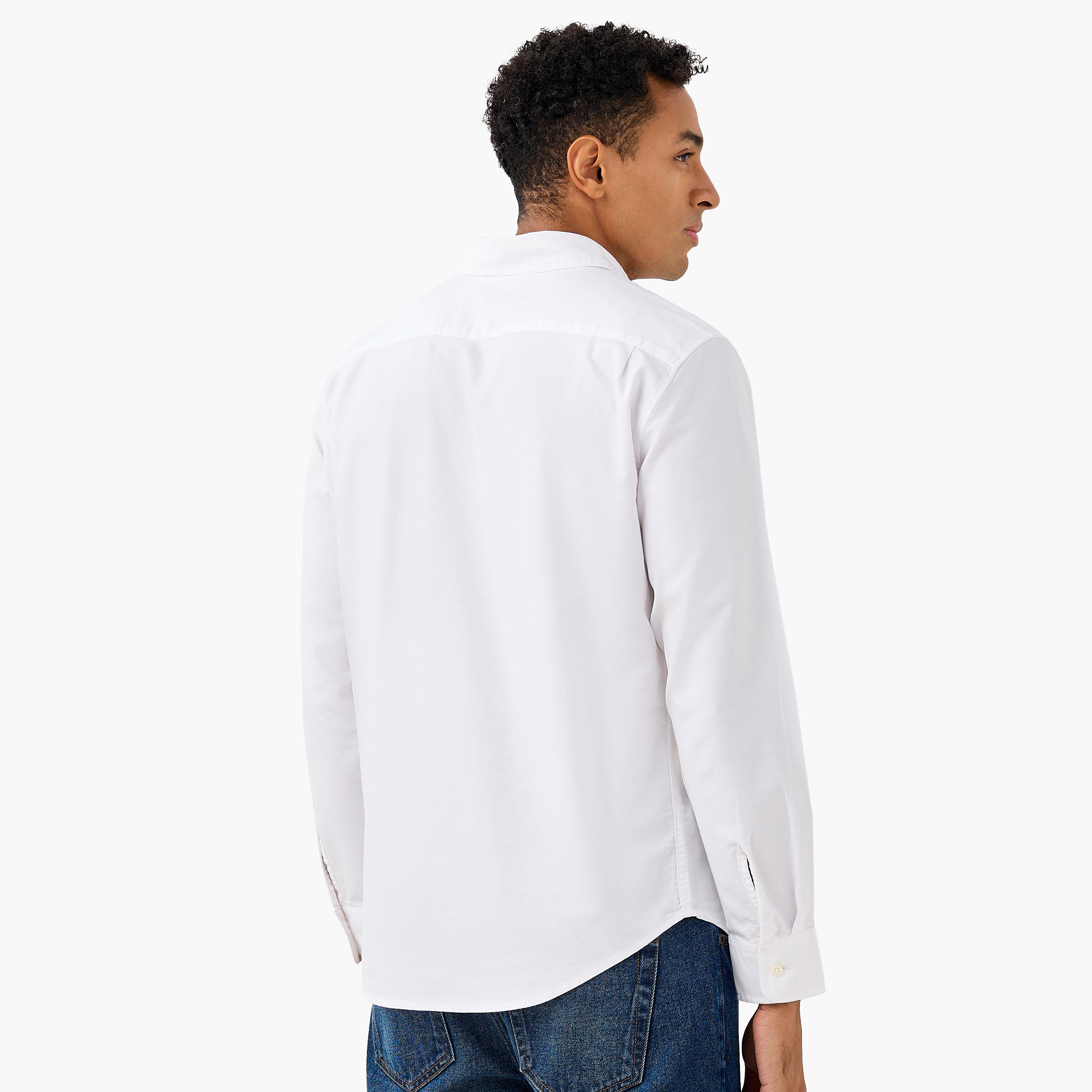 Levi's Plain Classic Collar Long Sleeves Casual Shirt-men-clothing-shirts-image-3