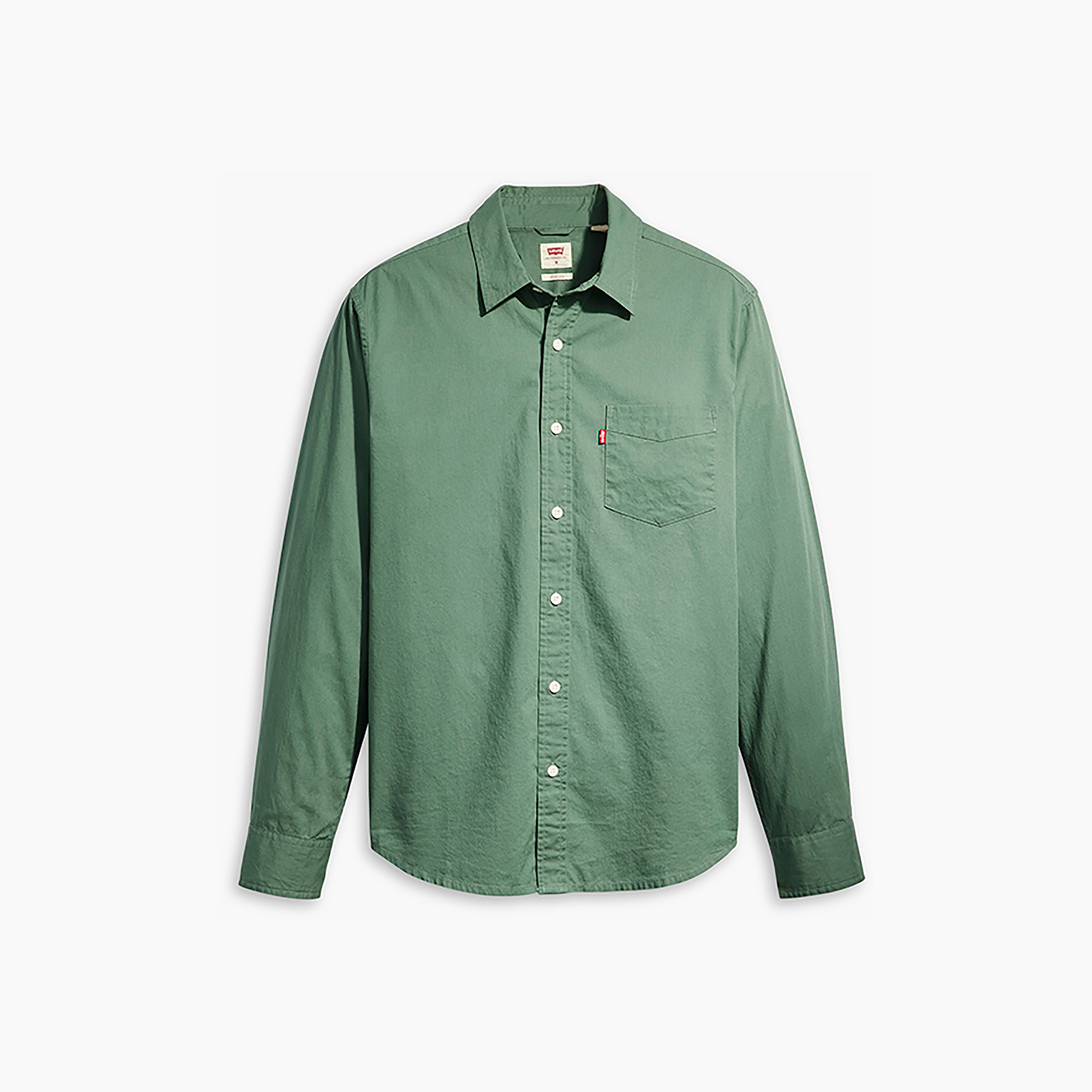 قميص كاجوال بأكمام طويلة ذو ياقة كلاسيكية سادة من ليفايز-men-clothing-shirts-image-2