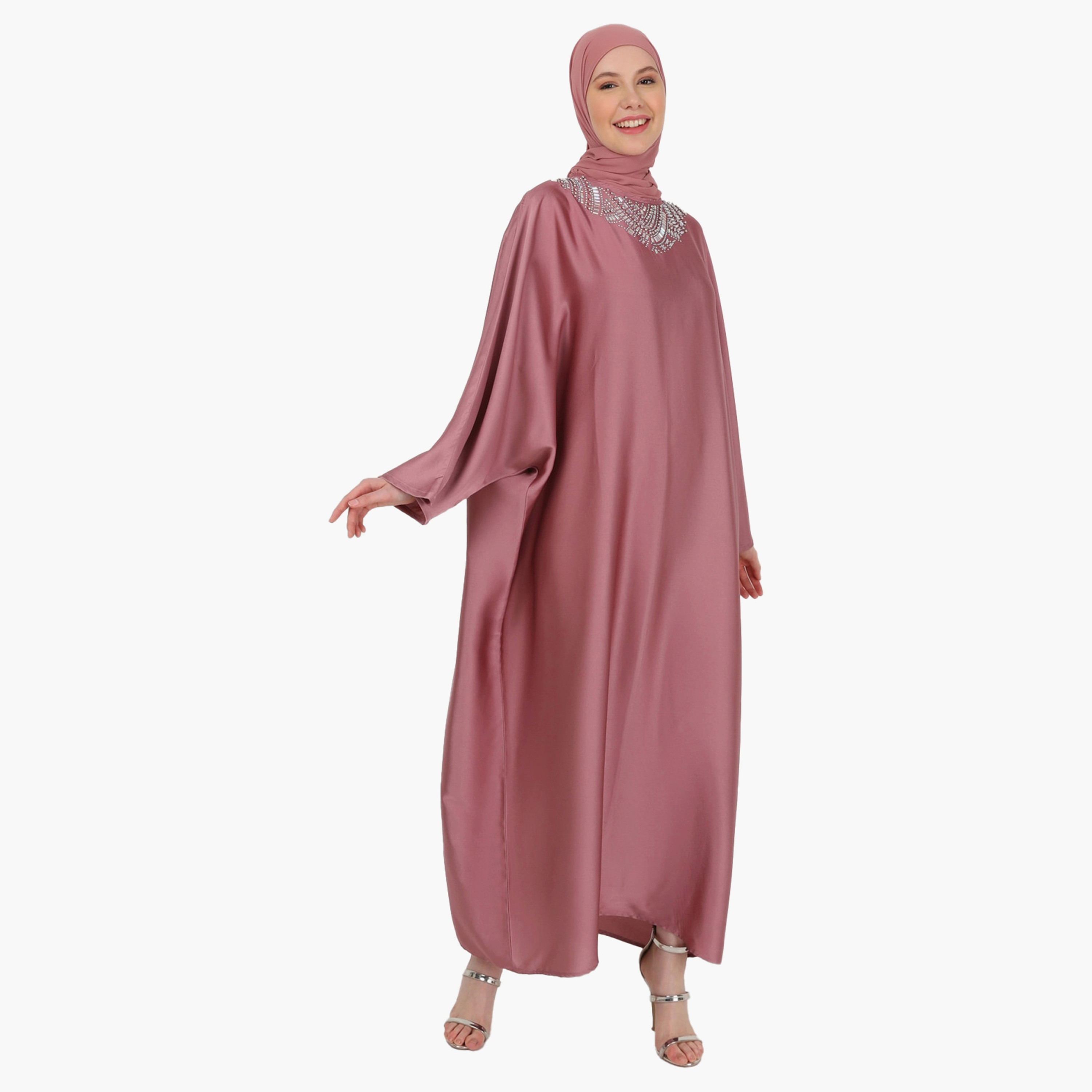 Modanisa Stone Work Abaya-women-arabicclothing-abayas-image-2