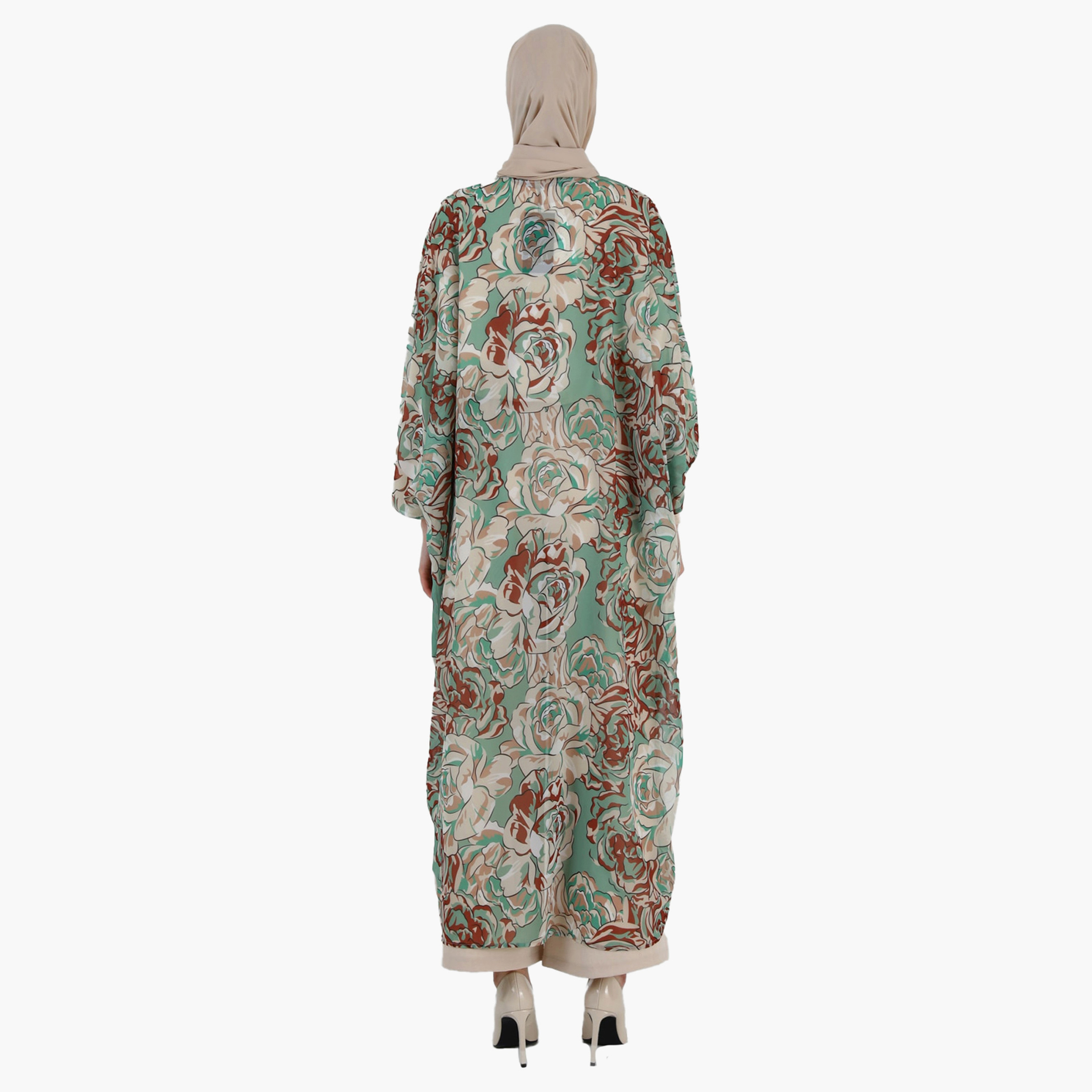 عباية مودانيسا بأزرار للإغلاق مطبوعة عليه زهور-women-arabicclothing-abayas-image-5